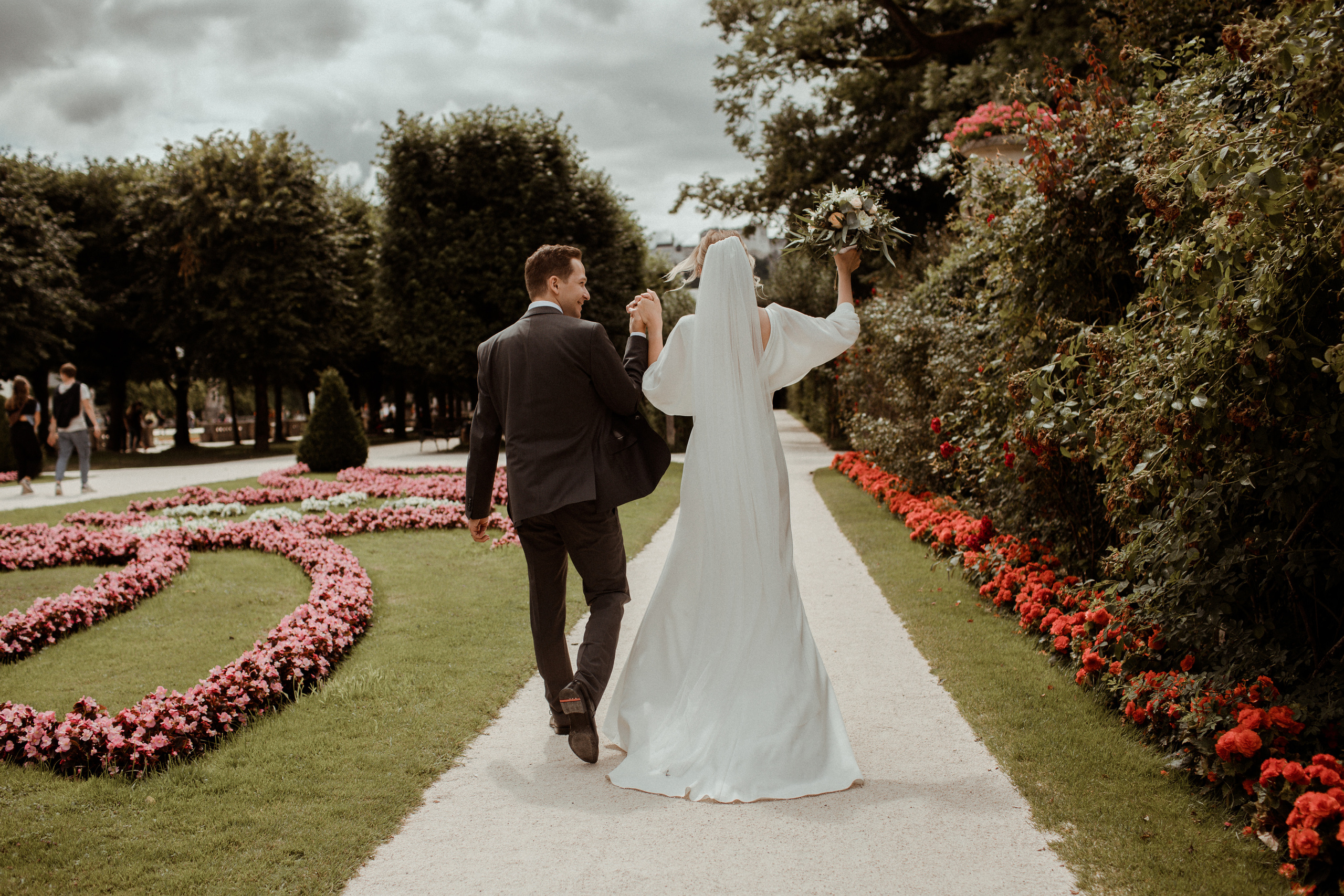 Intimate wedding in Salzburg Austria. Iceland elopement photographer & videographer