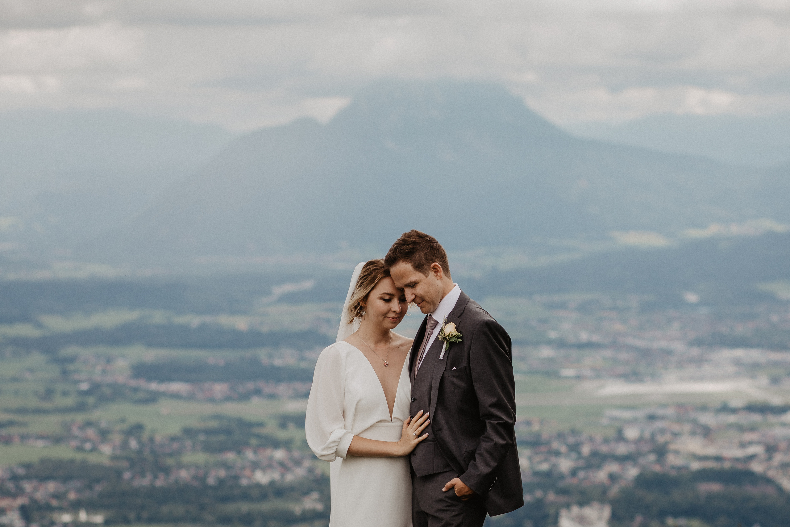 Intimate wedding in Salzburg Austria. Iceland elopement photographer & videographer