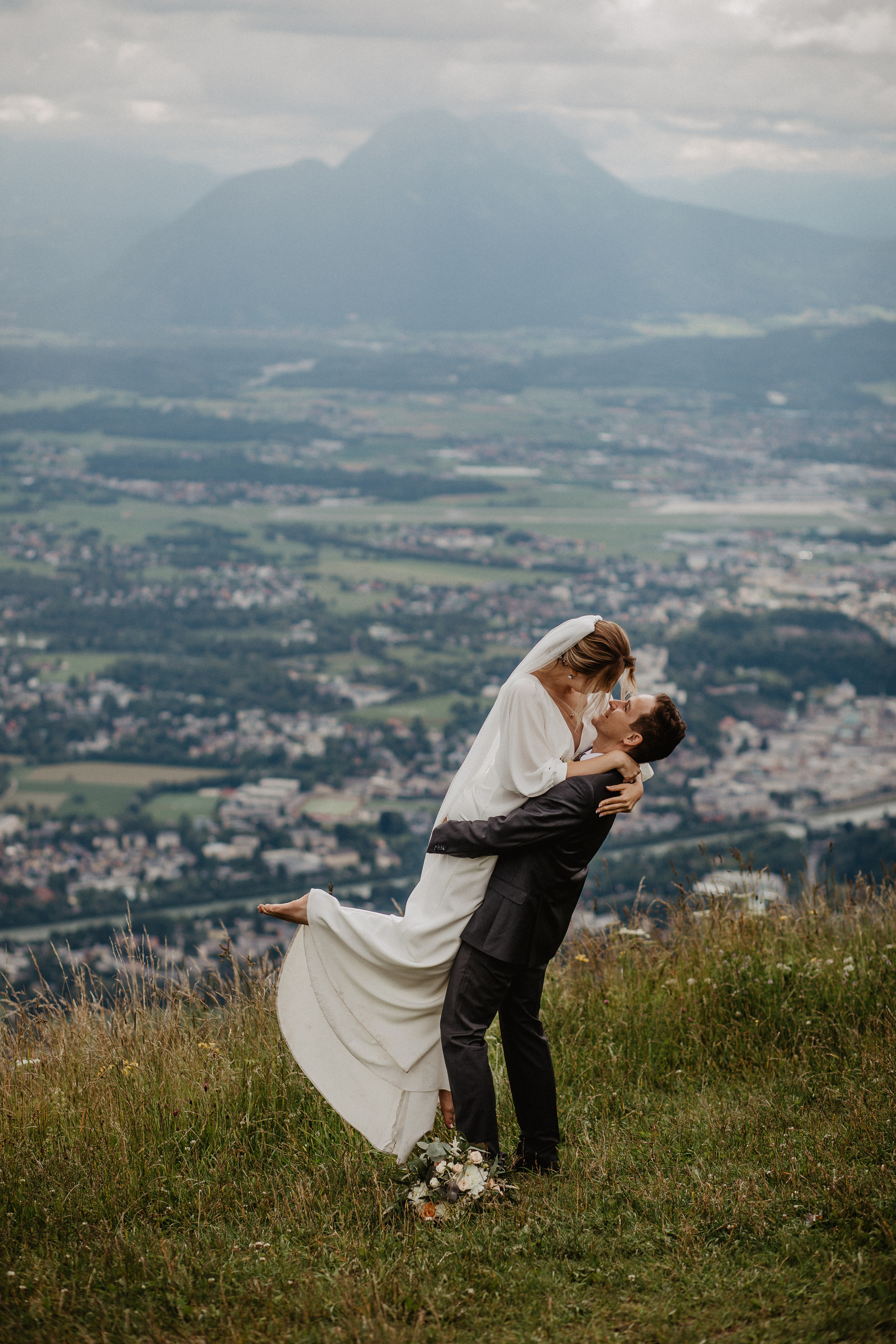 Intimate wedding in Salzburg Austria. Iceland elopement photographer & videographer