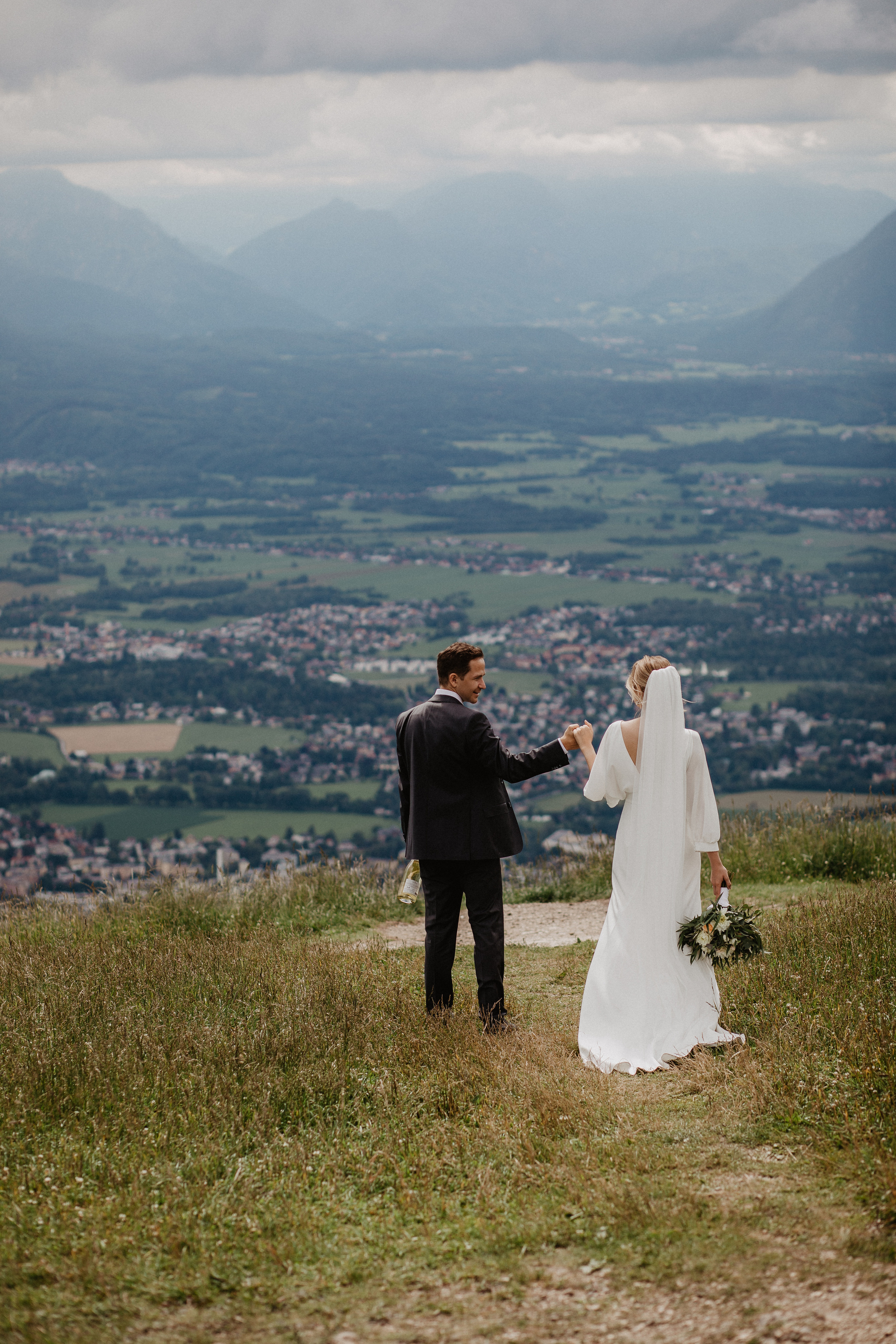 Intimate wedding in Salzburg Austria. Iceland elopement photographer & videographer