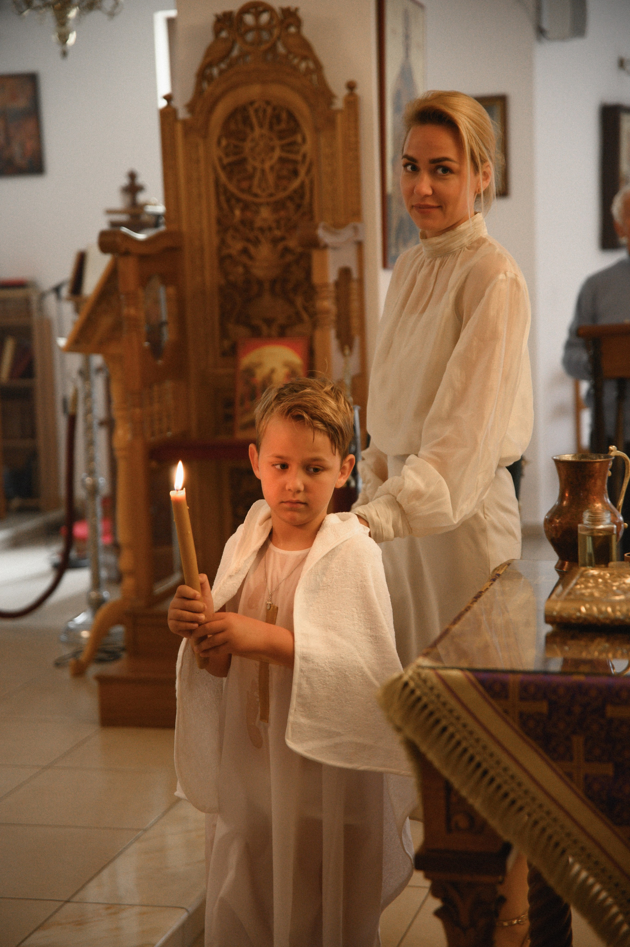 Baptism Mihail. Family, children, portrait, and event photography in Thessaloniki