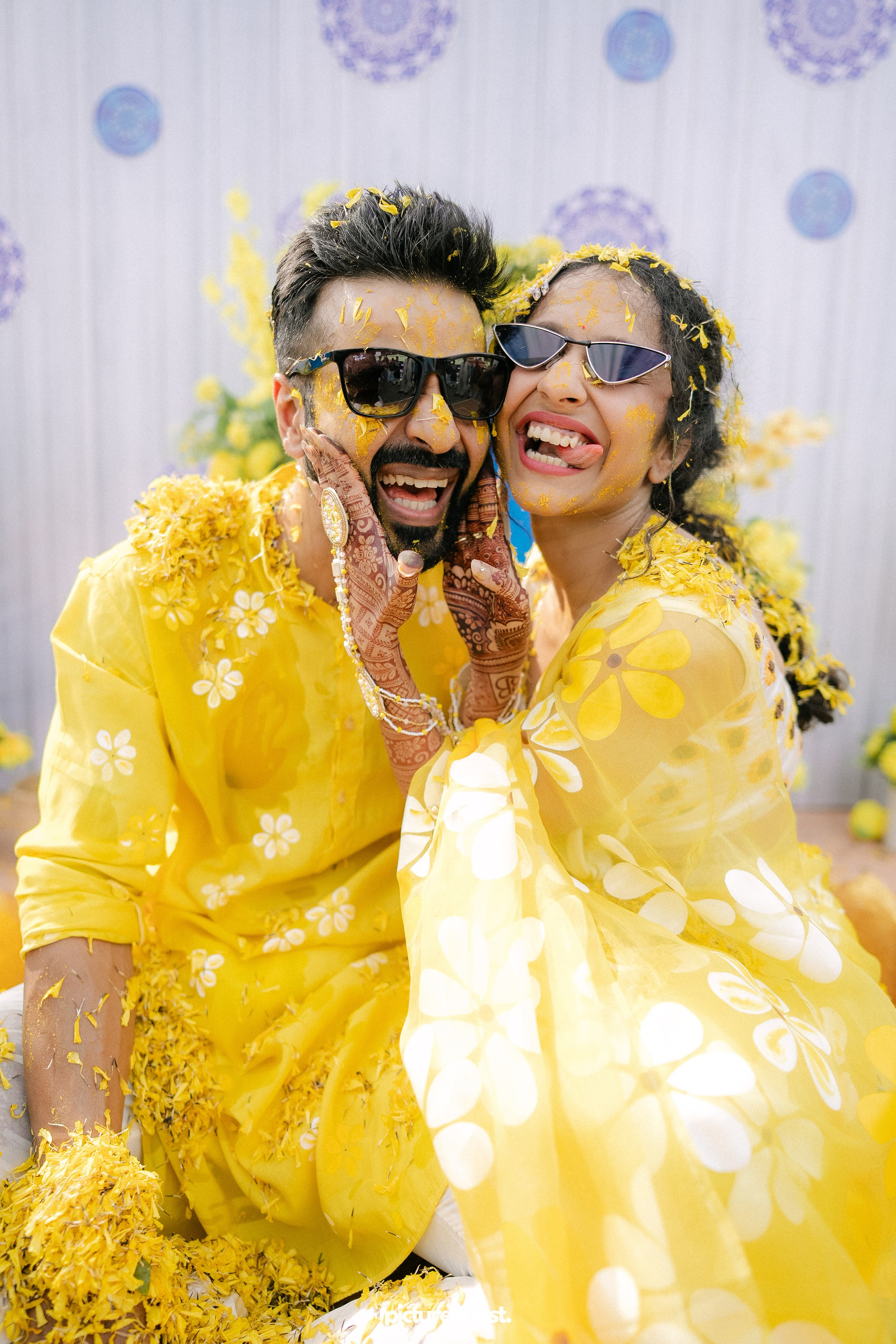 Haldi Hues Ft. Baebie & Goyal. Fine art Wedding Photographers in India & Canada