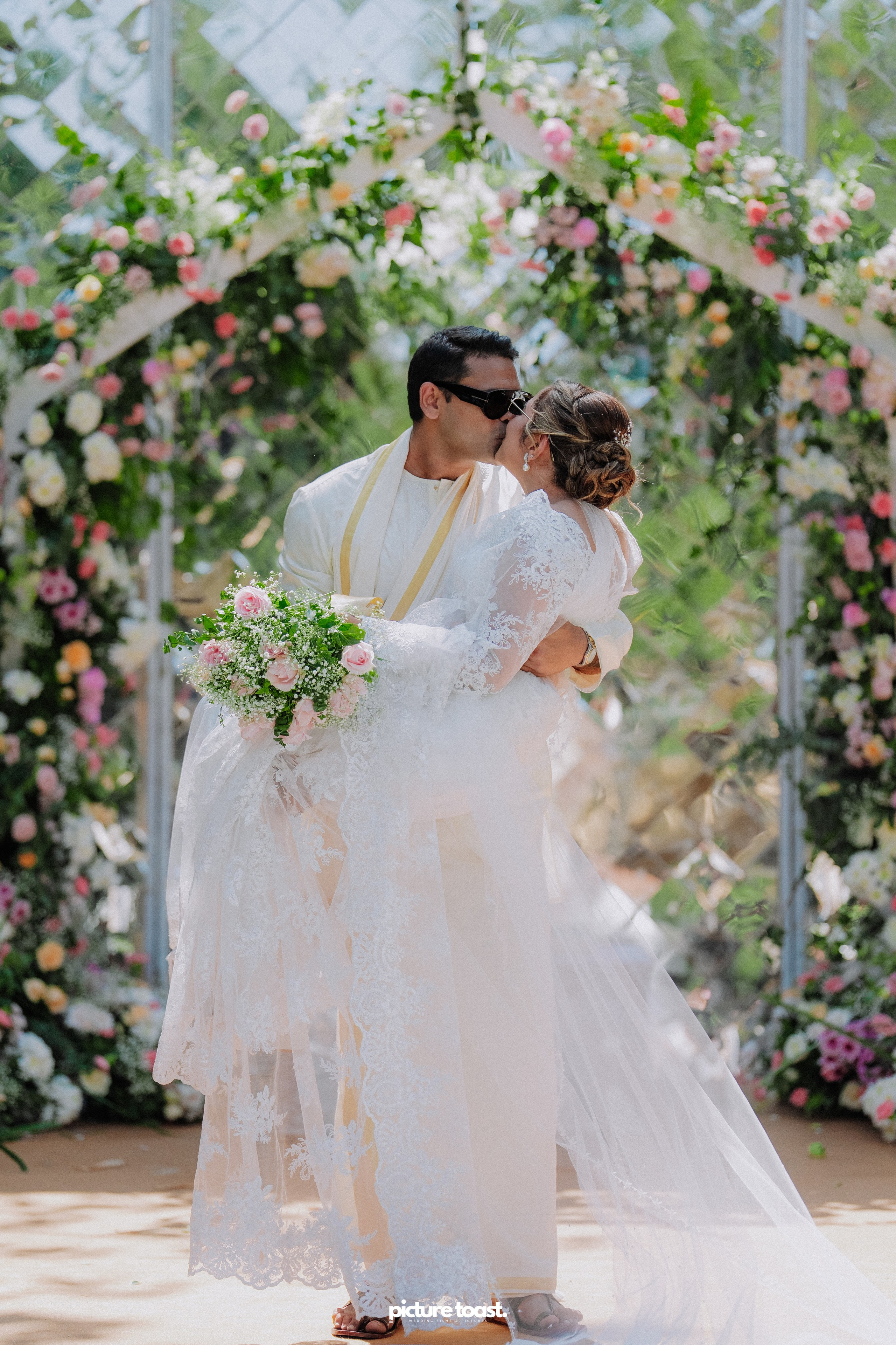 Blessing of Rajiv & Aashna. Fine art Wedding Photographers in India & Canada