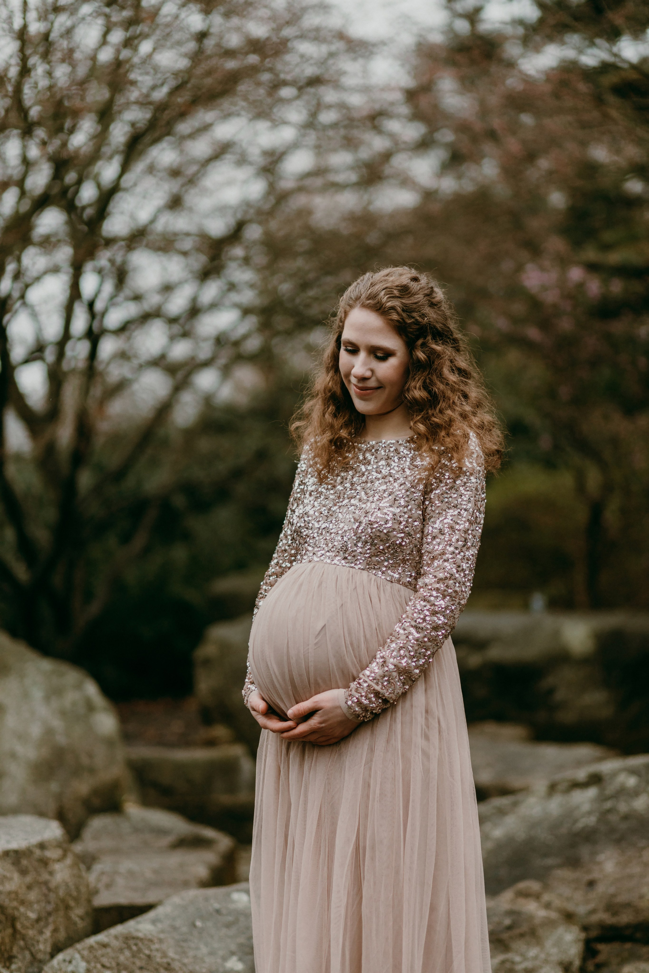 Babybauch-Fotoshooting in Planten un Blomen in Hamburg. Maria Chistyakovа — Fotografin in Karlsruhe, Baden-Baden und Umgebung