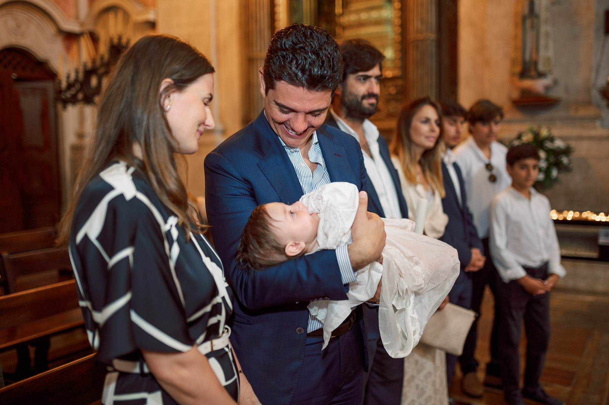 photography of a Catholic baptism in Lisbon