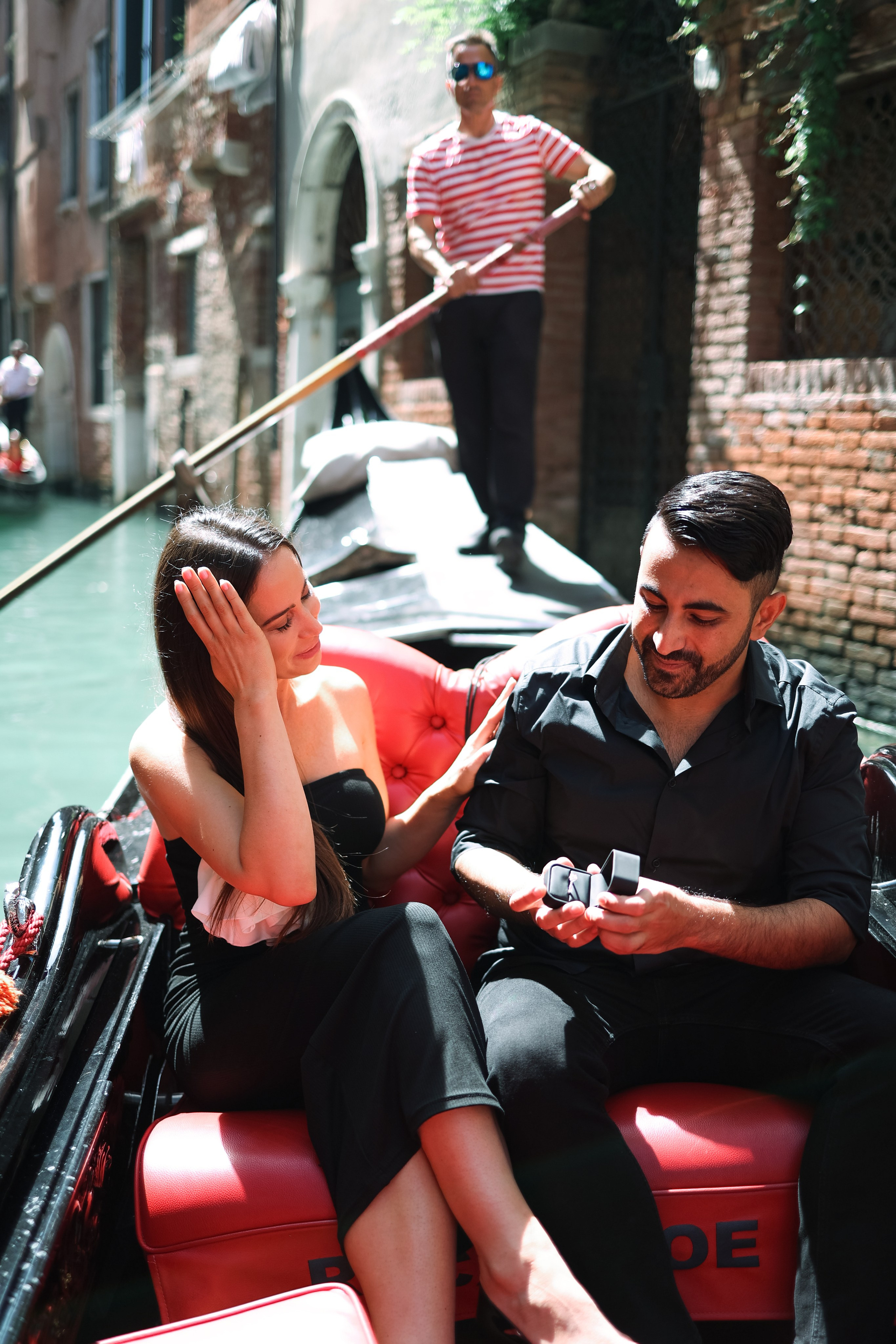 Marriage proposal in Venice 