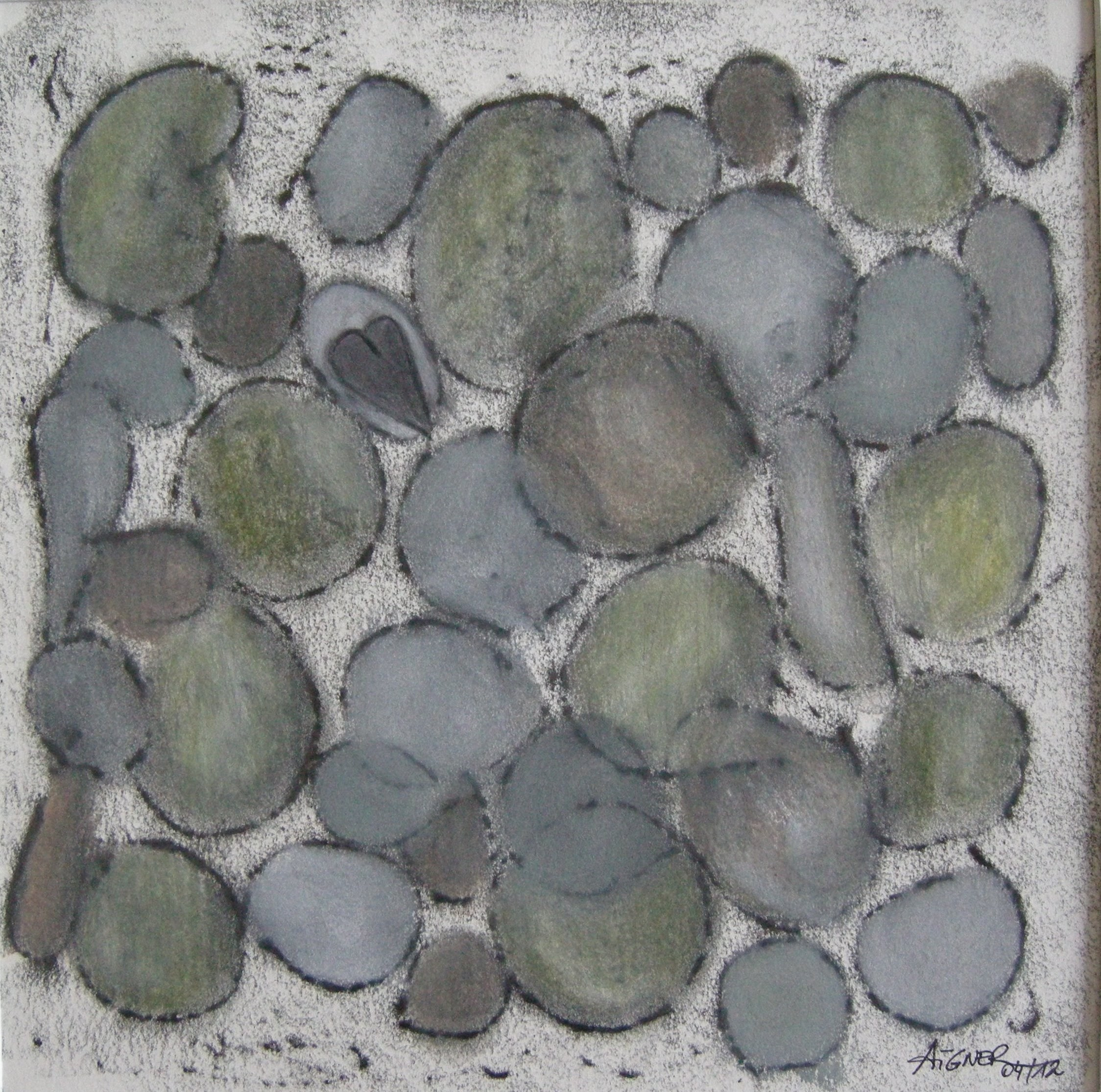 Herz-Stein 2012 - 40x40