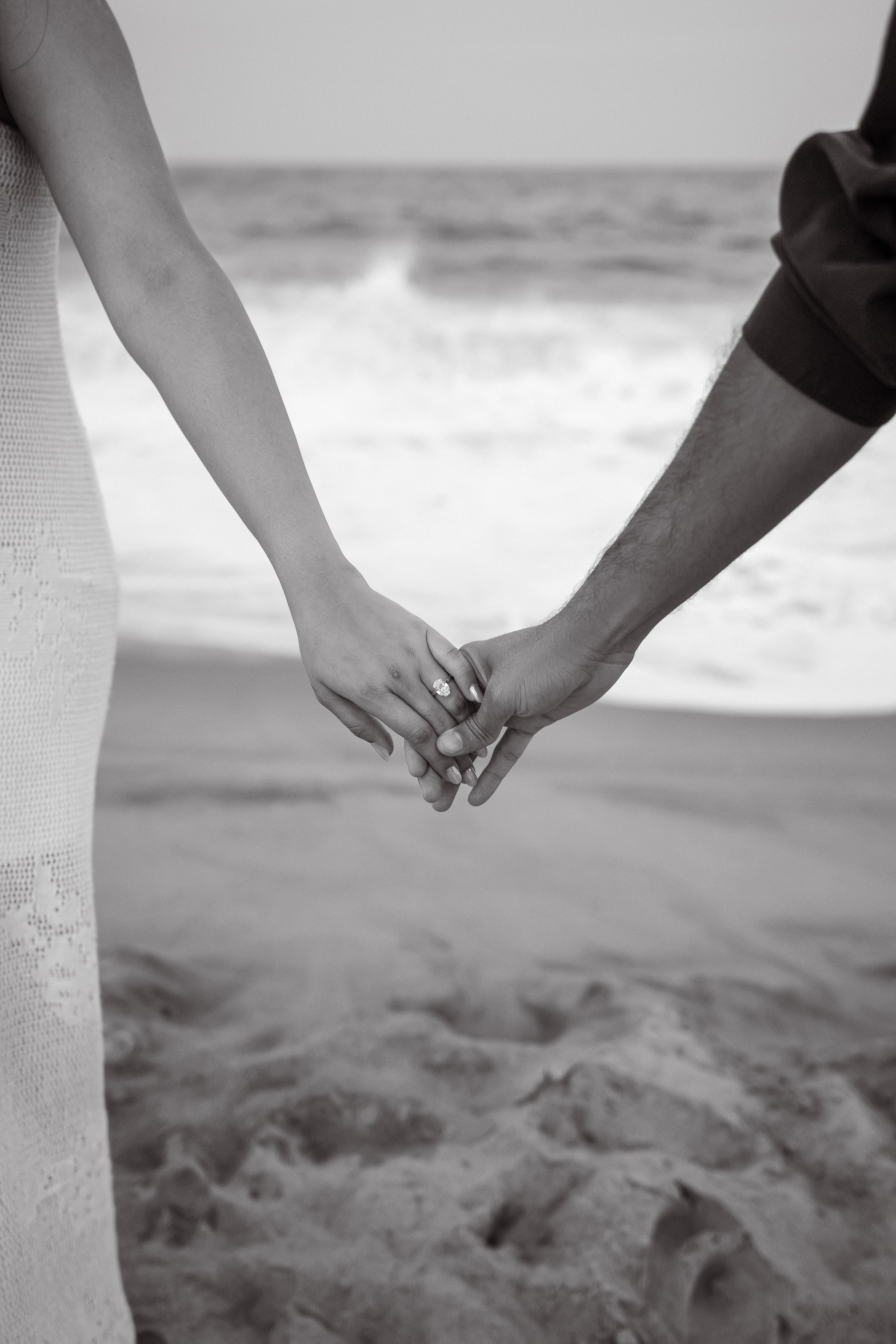 Beach engagement. New York + travel photographer
