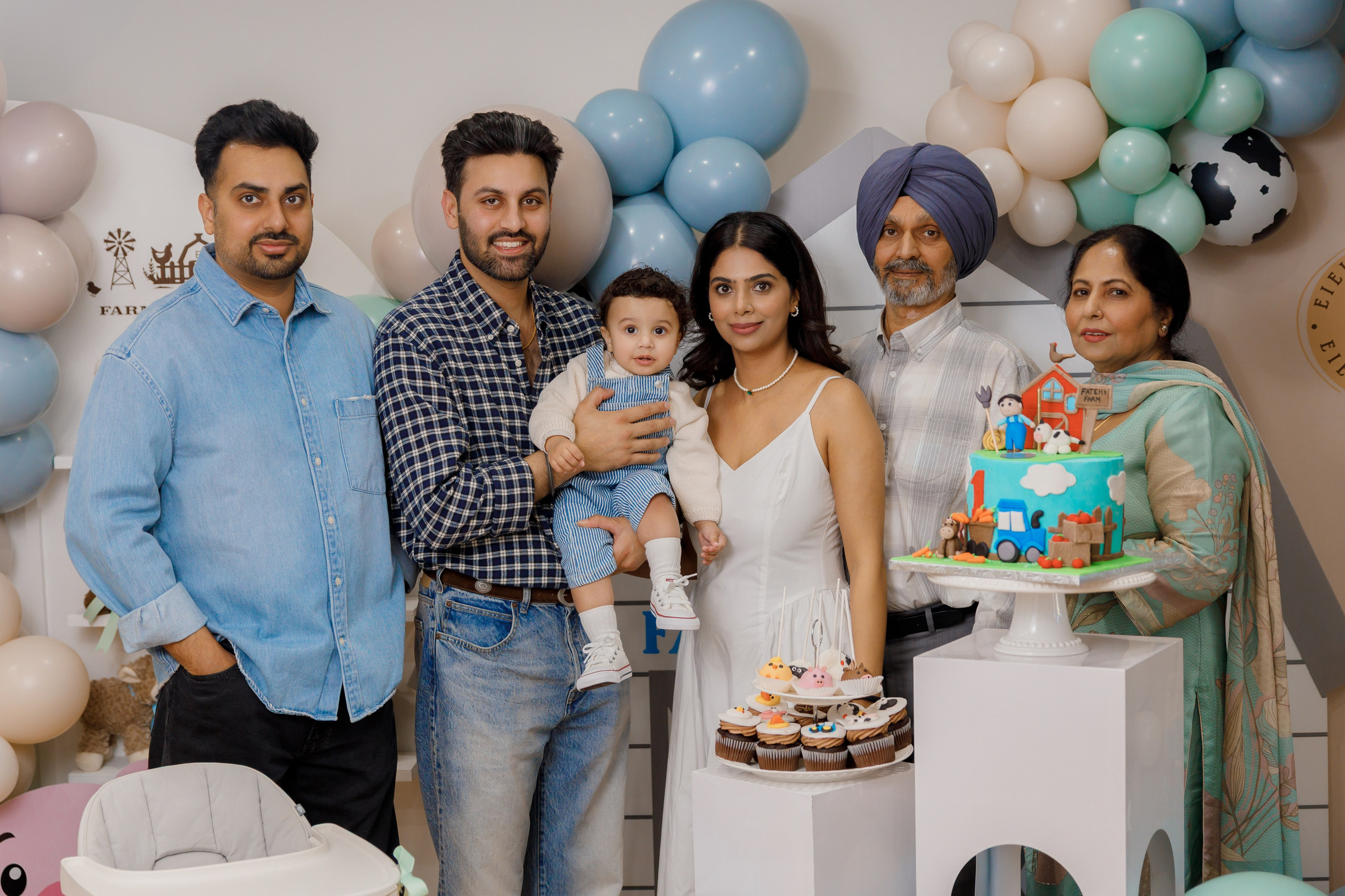 Fateh’s 1st birthday. Home