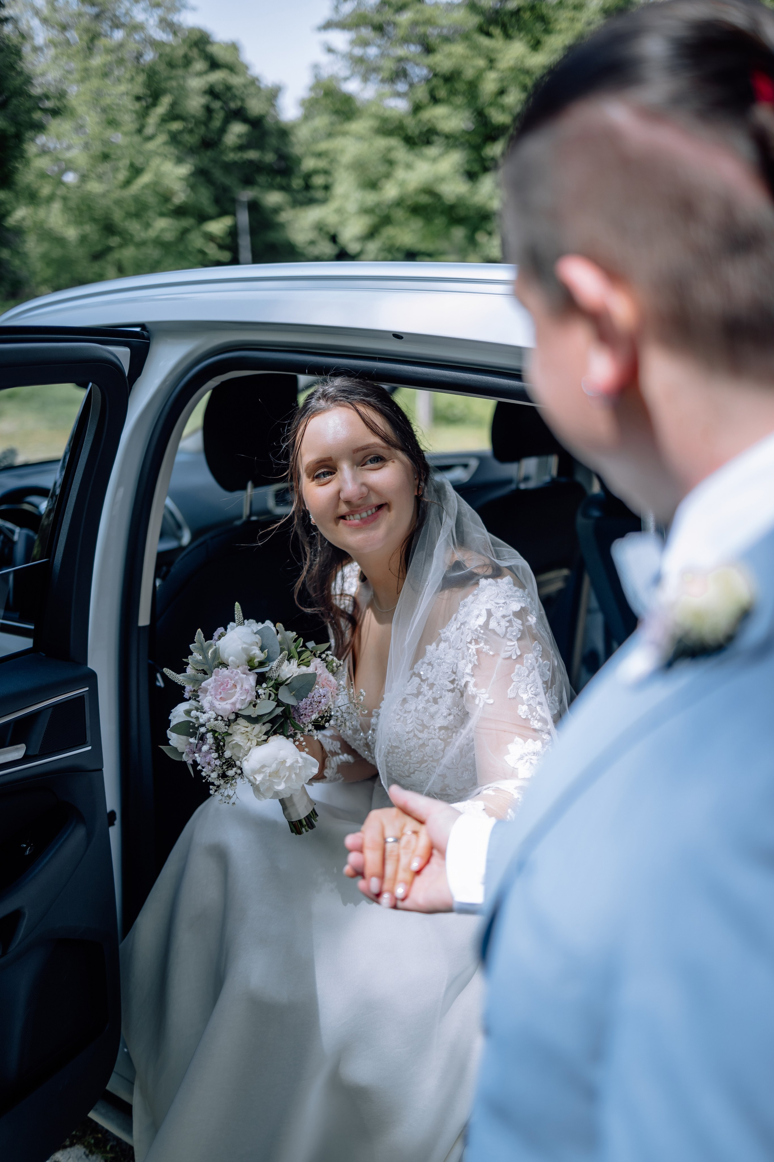 Trauung und Taufe: Heilig-Kreuz-Kirche. Hochzeitsfotograf München Taufe Familienfotograf Tanja Mauke