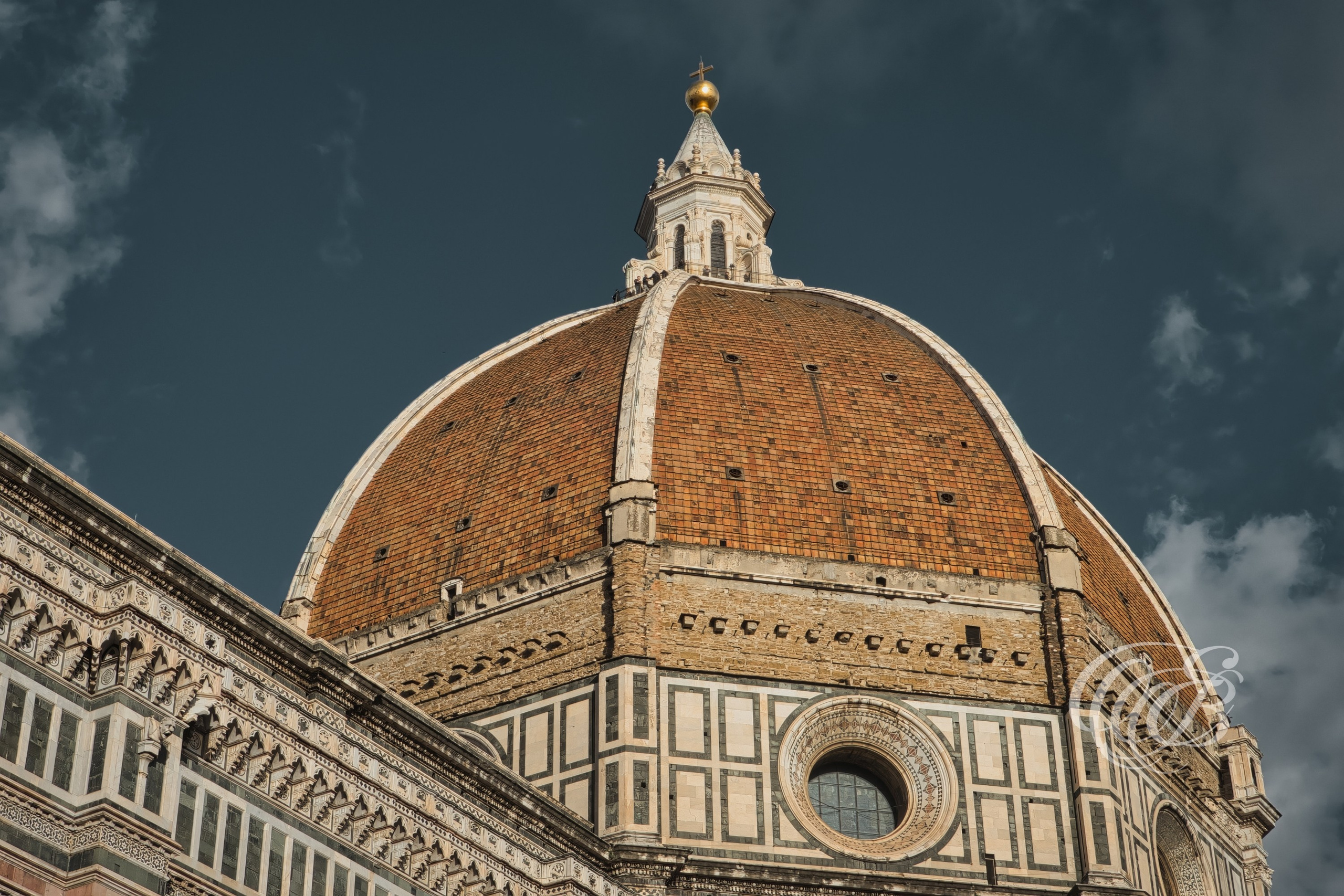 Florence Italy - Brunelleschi's Dome at Sunset - Eduardo Bartoli Fine Art Photography - Brunelleschi's Dome in Florence, Italy at sunset with full sun – fine art photography by Eduardo Bartoli.