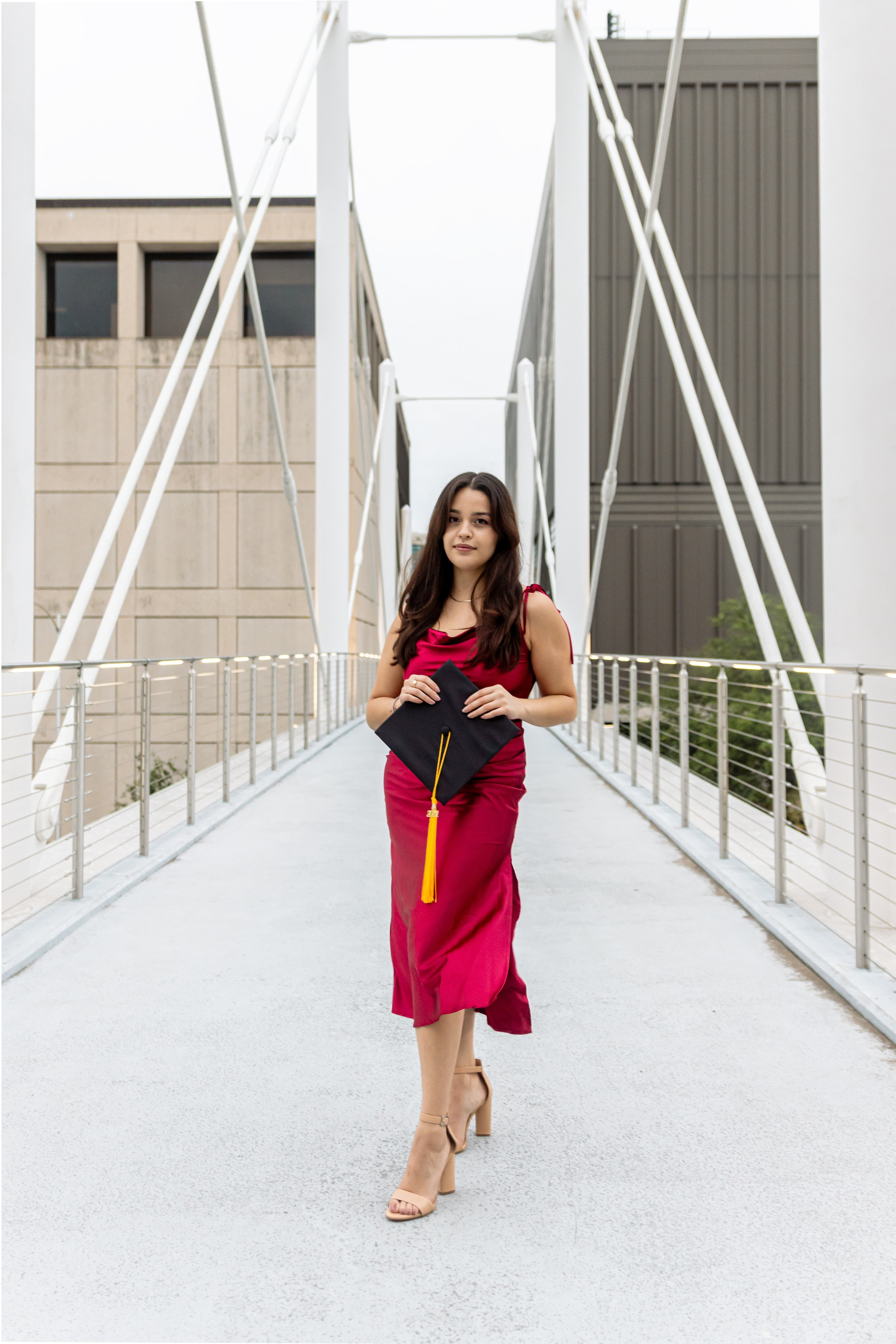 Monica’s graduation photoshoot at the University of Texas Austin