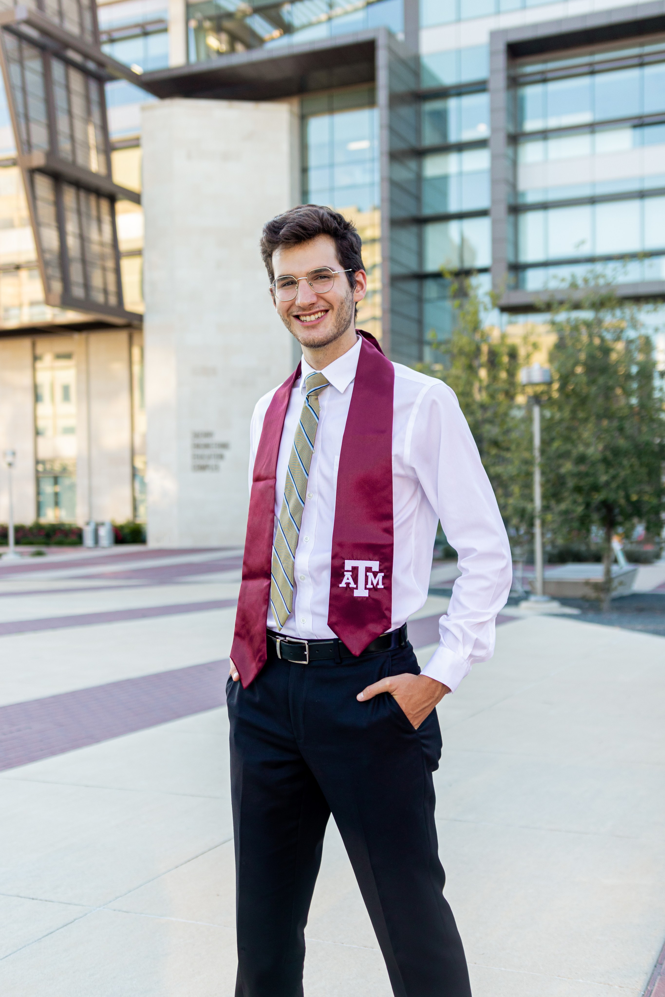 John-David's senior photoshoot at Texas A&M University