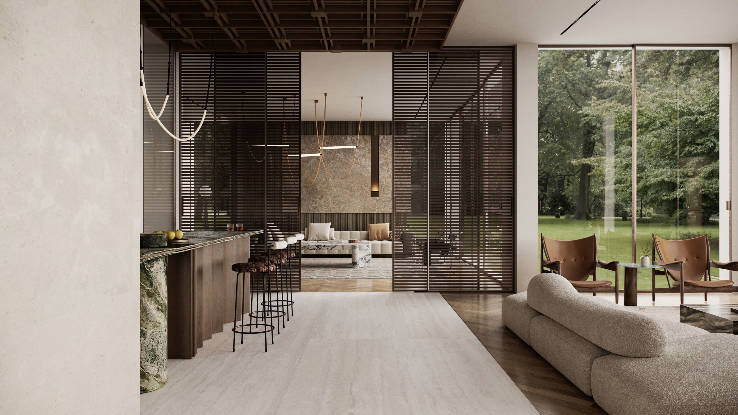 Villa in Dubai. Interior designer / visualizer Lisa Oputina