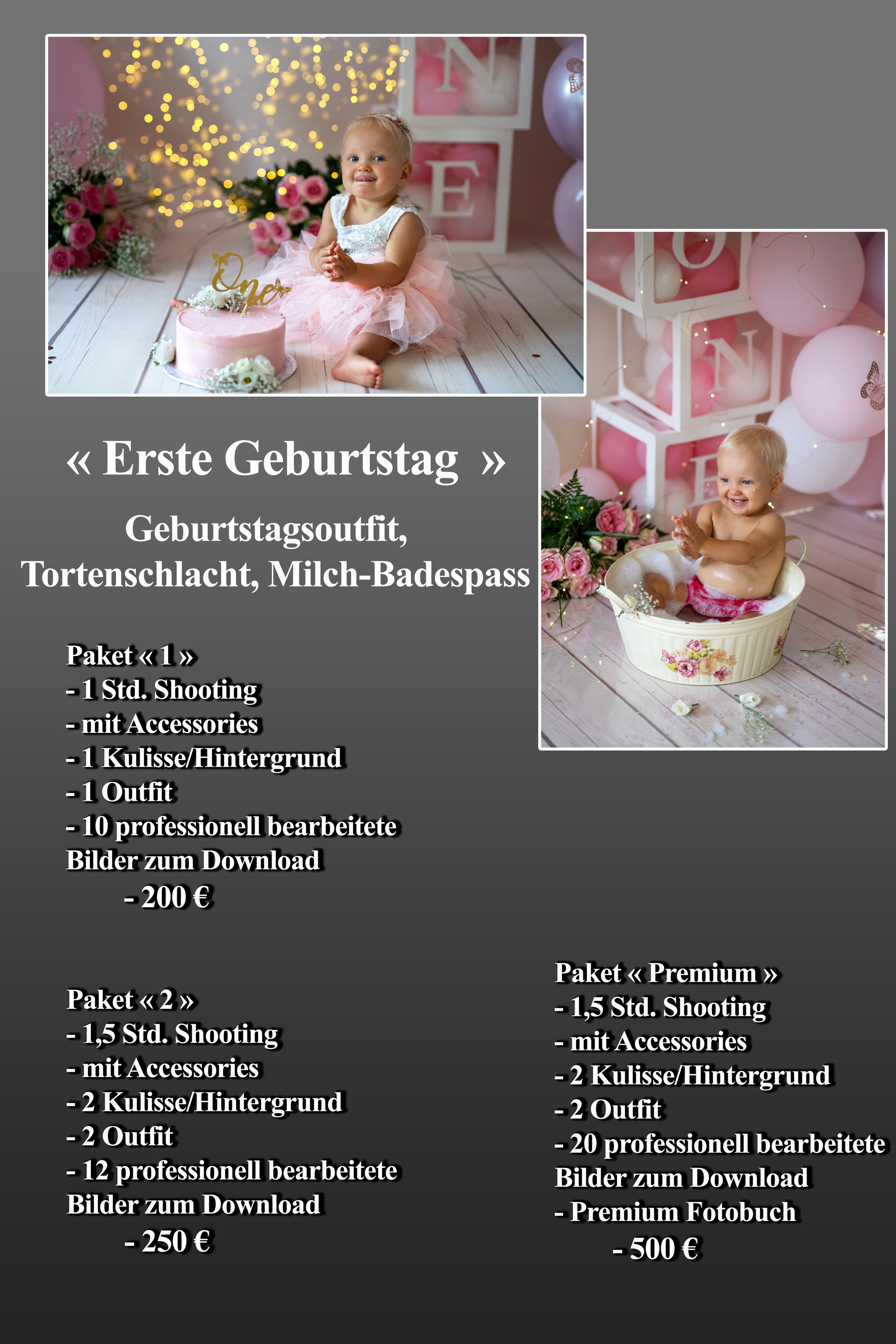 Preis / Info. Hochzeit und Familien Foto und Video
