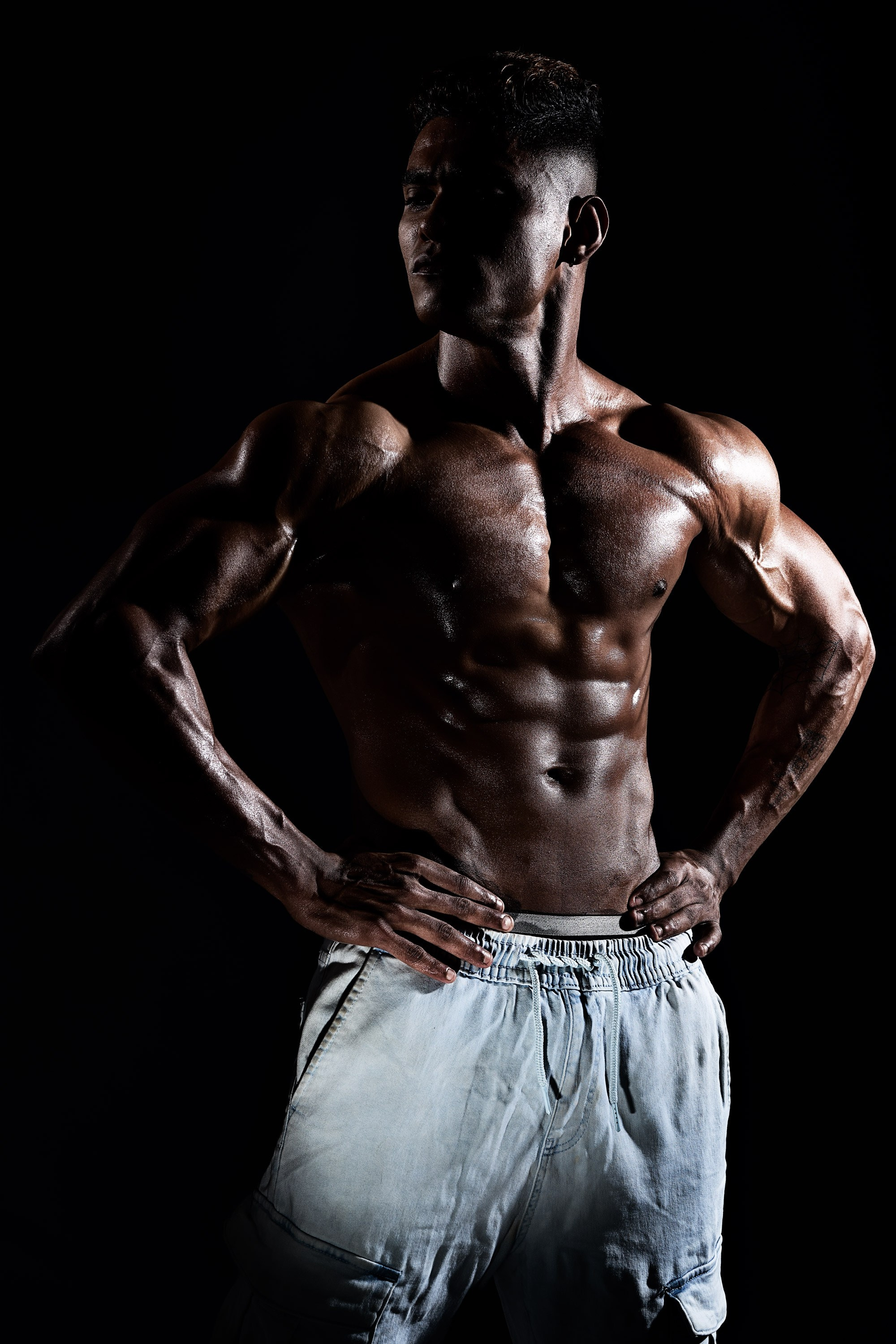 Bodybuilding Fitness Portrait in Chennai