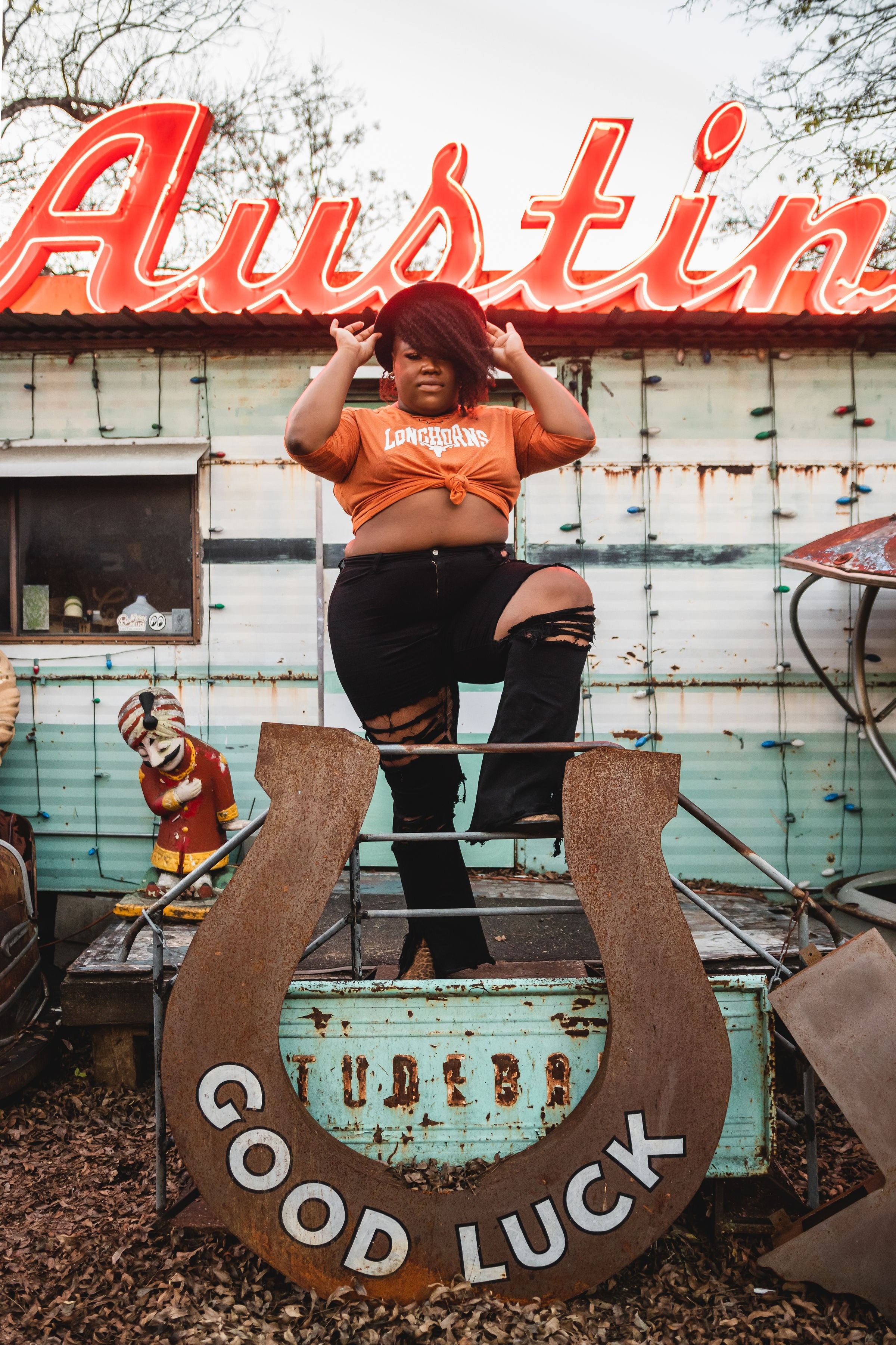 Tyler's senior photoshoot in Downtown Austin