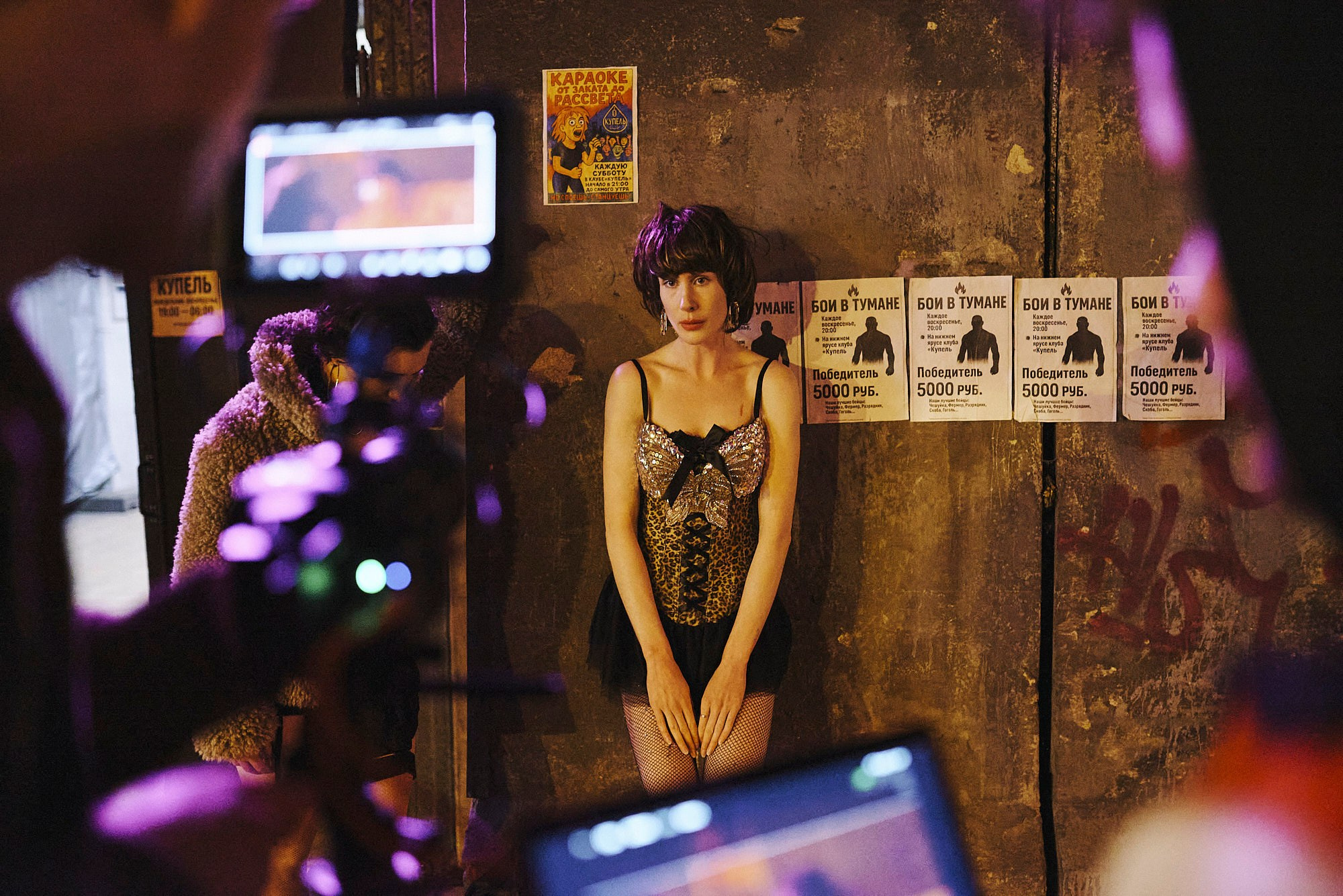 On the set of "Spyder-87", dir. Nikolay Shestak