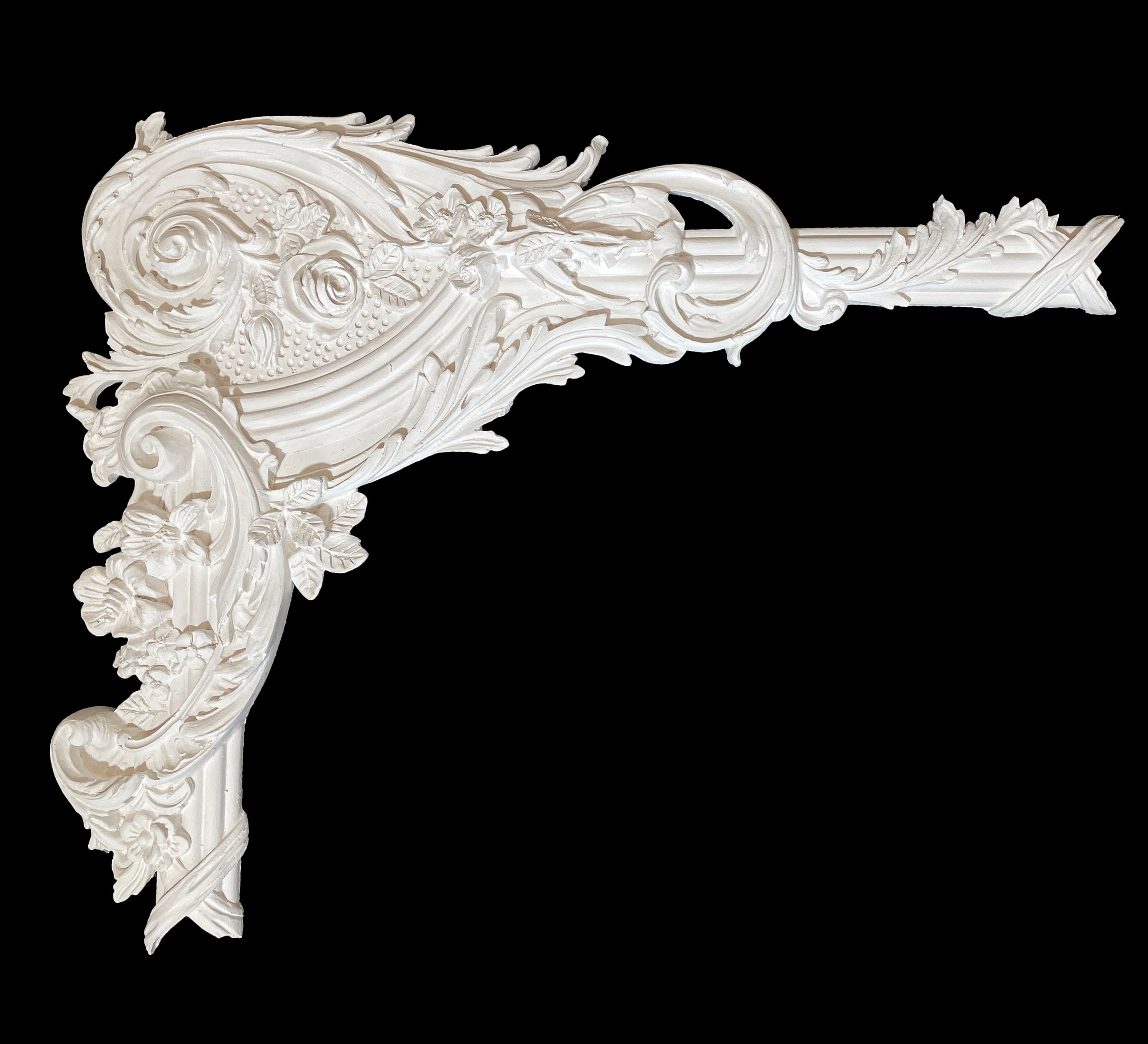 Corners. Plaster molding