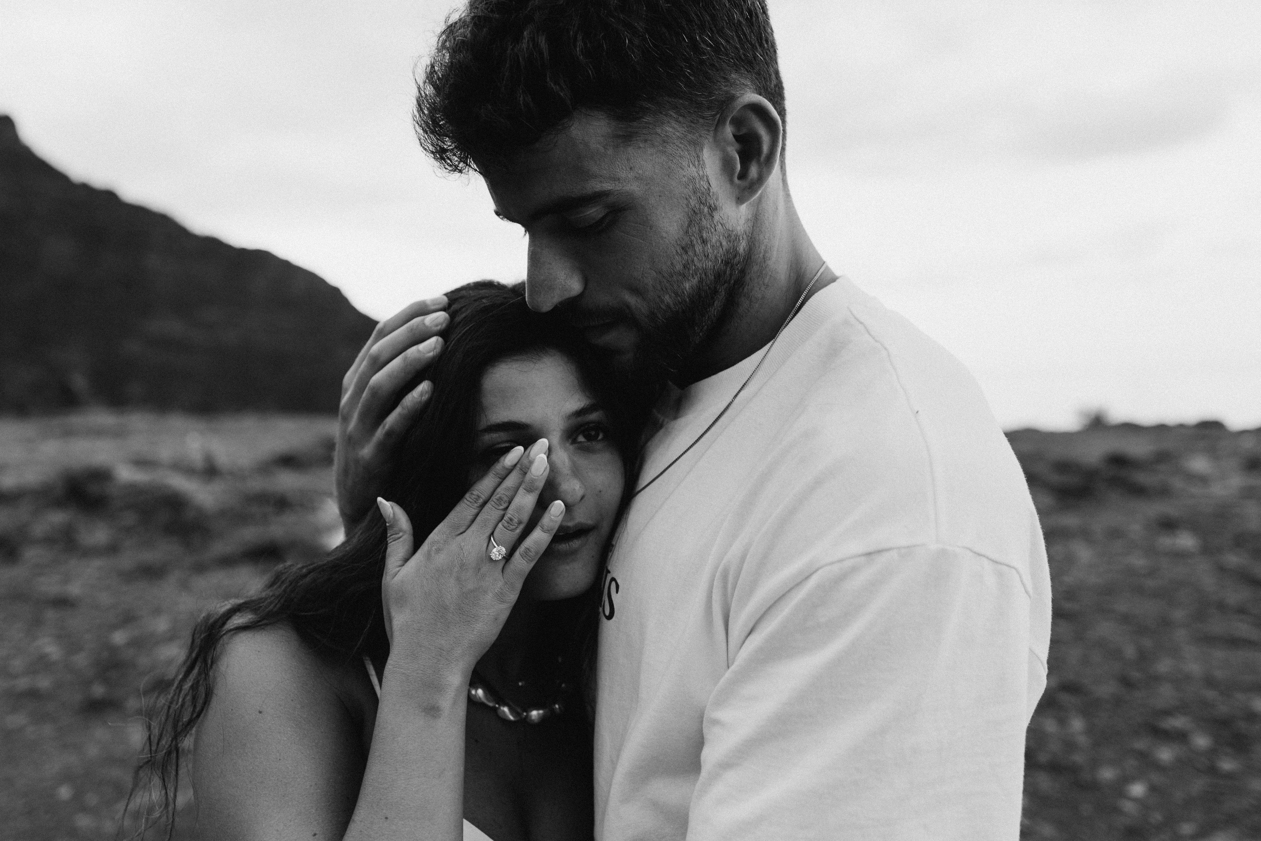 Surprise proposal photoshoot on Madeira coastline