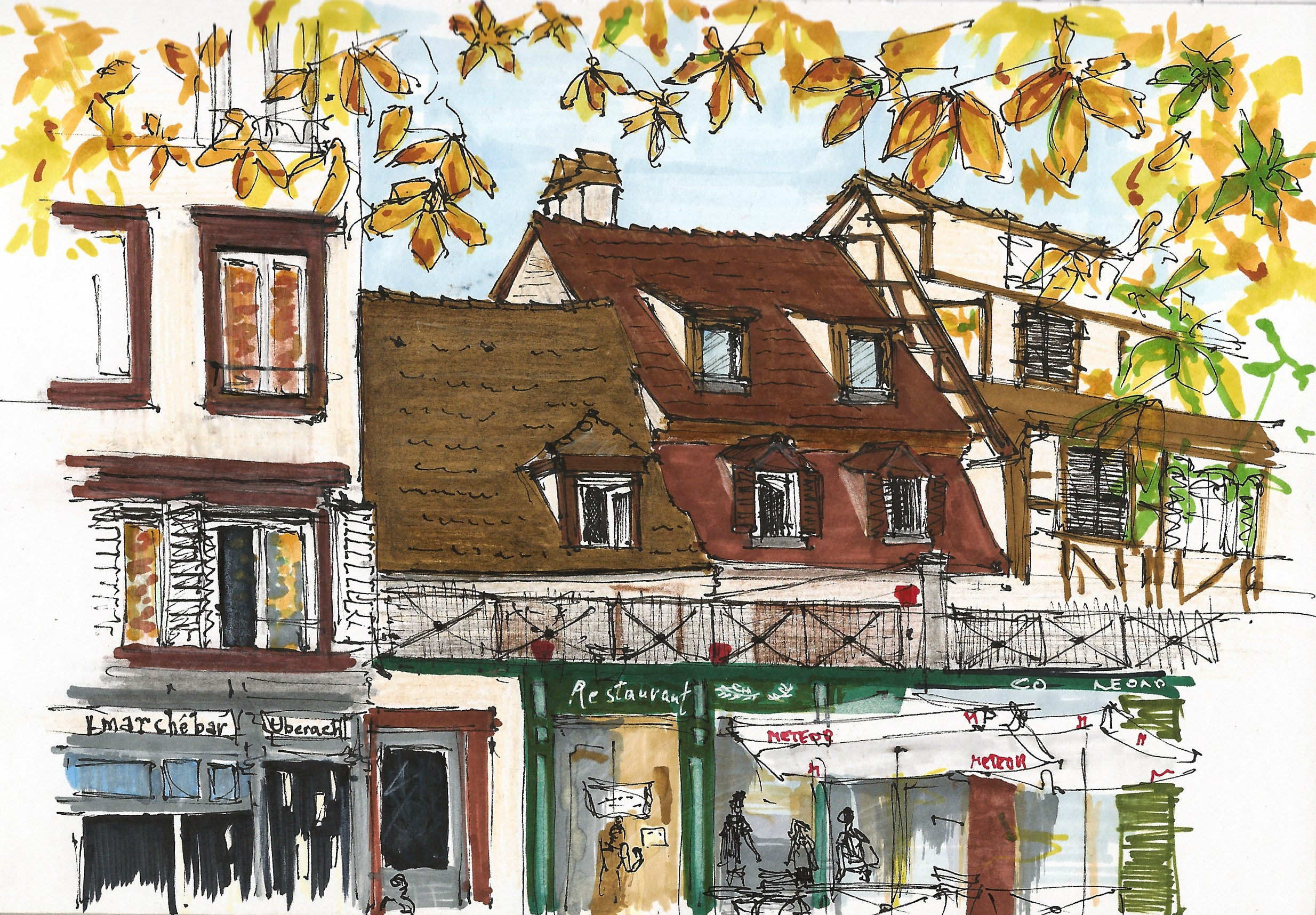 Urban views. Angelina Sorokopud. Artist in Strasbourg