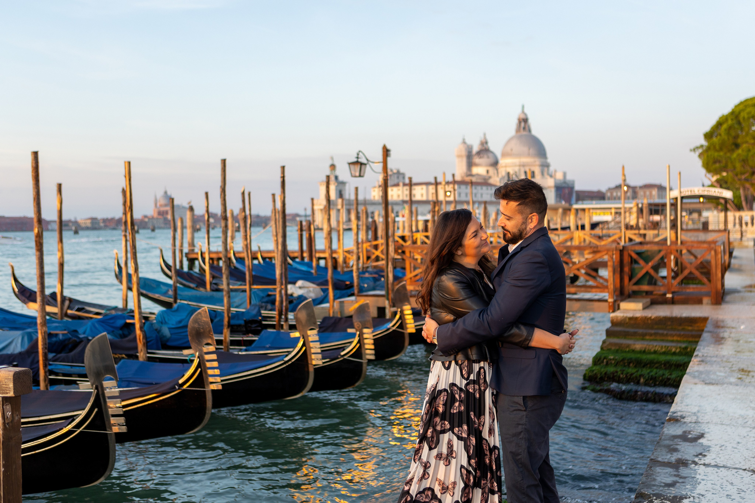 Margo and Vincenzo at dawn in Venice