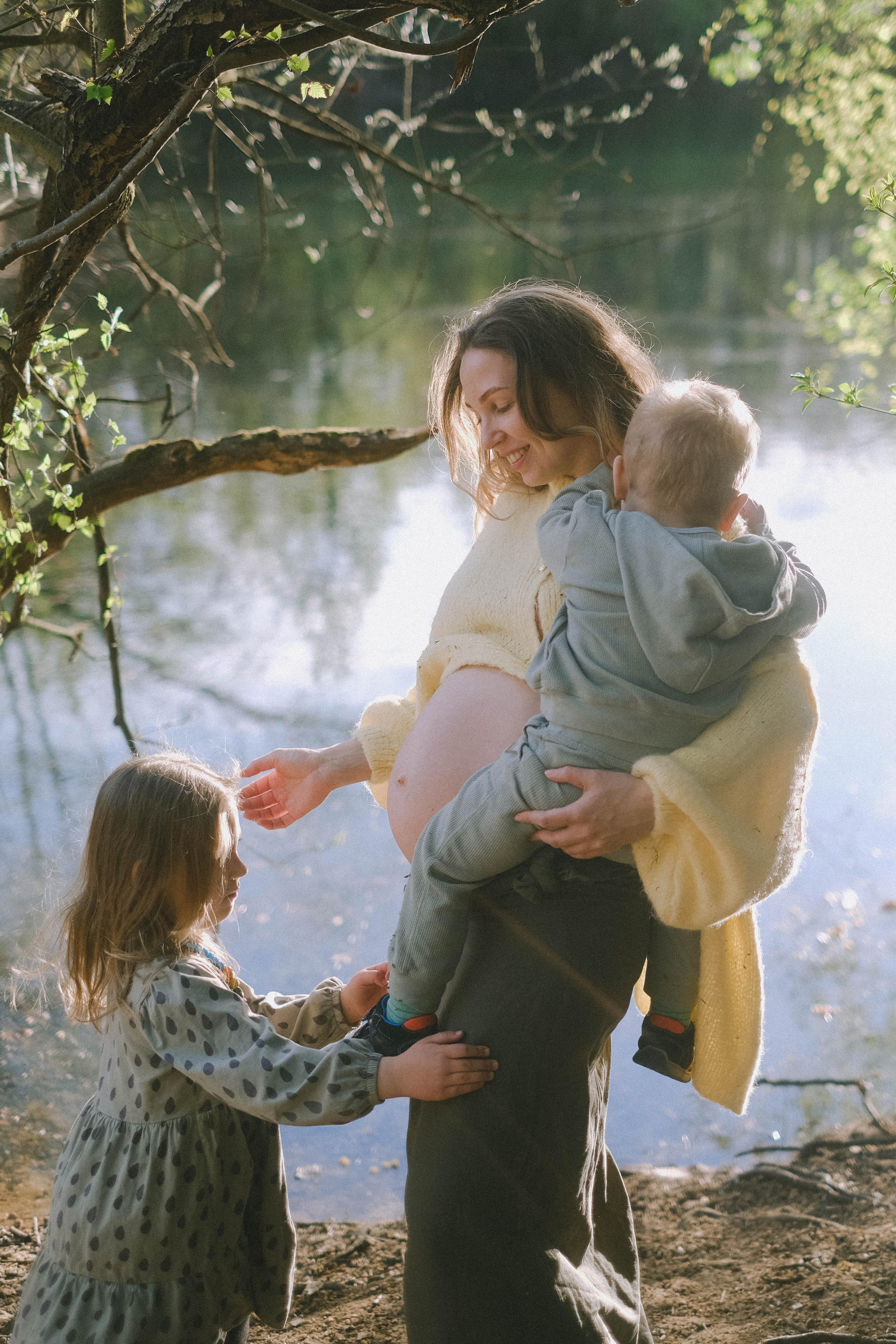 Nastya, Masha&Andrey. Authentische Familienfotografie in Köln