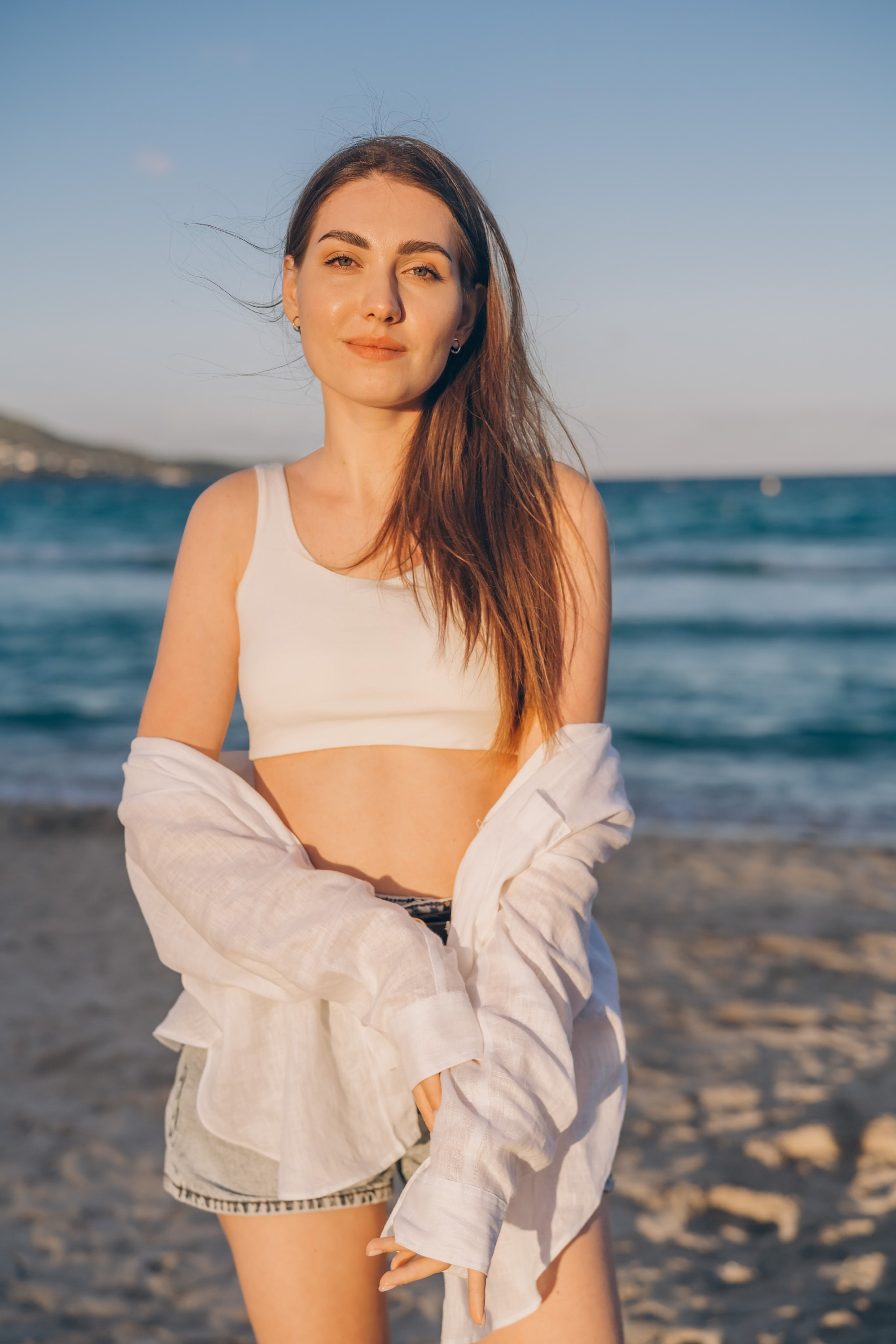 Sophisticated Tanya with her daughter and husband. Фотограф у Пальма де Майорка