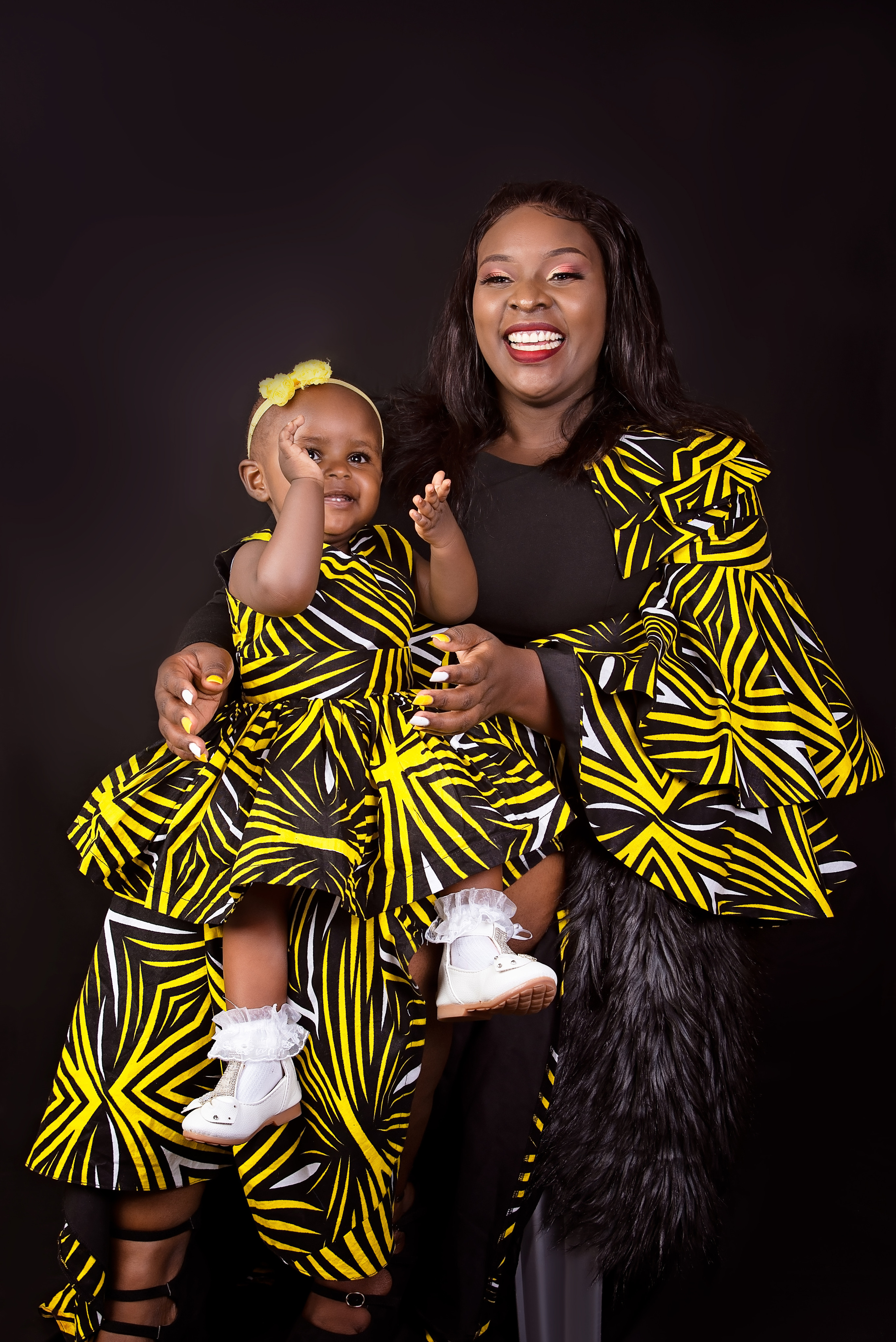 Black mother with 1 year daughter Mombasa Kenya