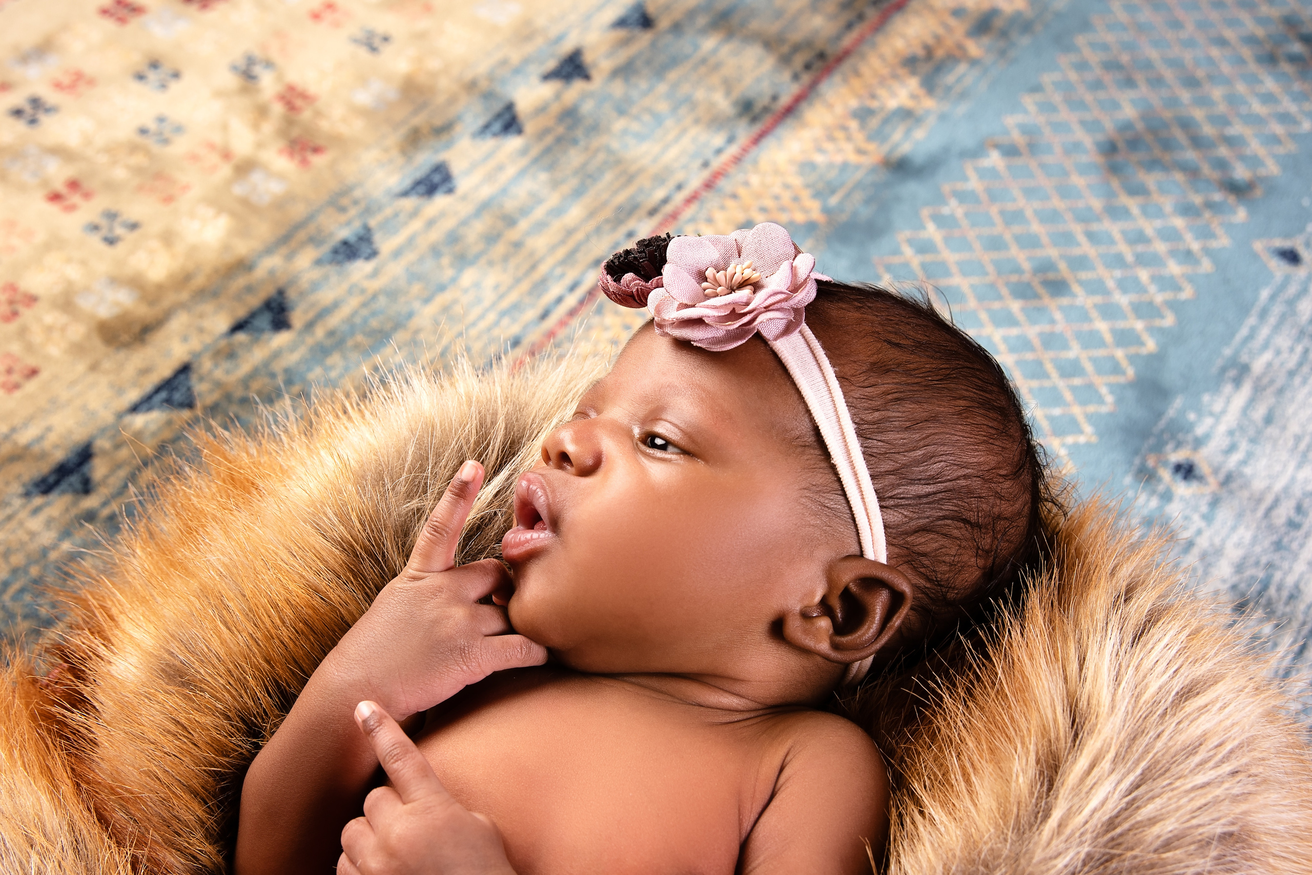 Black baby girl 2 months newborn photo shoot Nairobi Kenya 