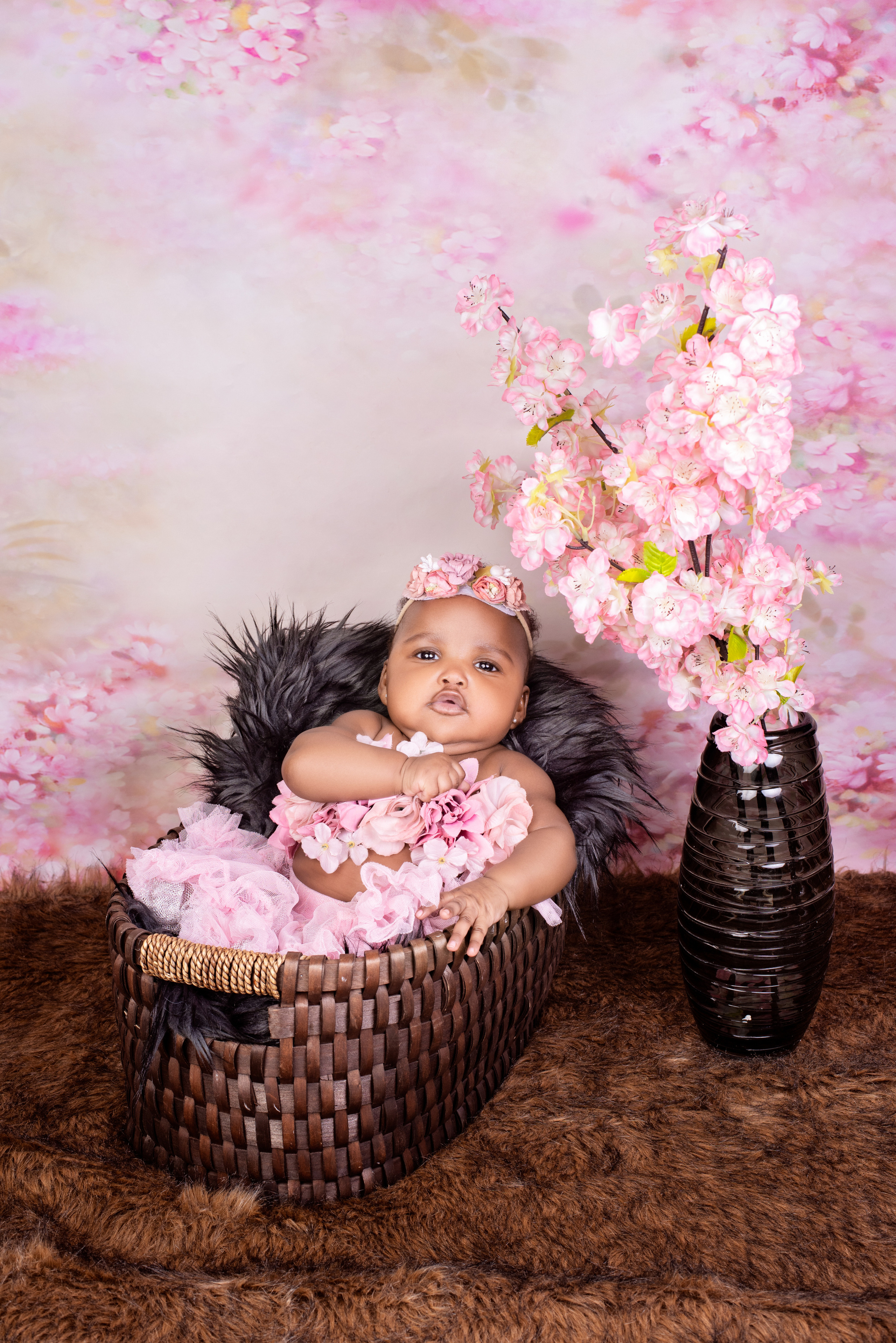 Cute African 3 months baby girl photo shoot Mombasa Kenya