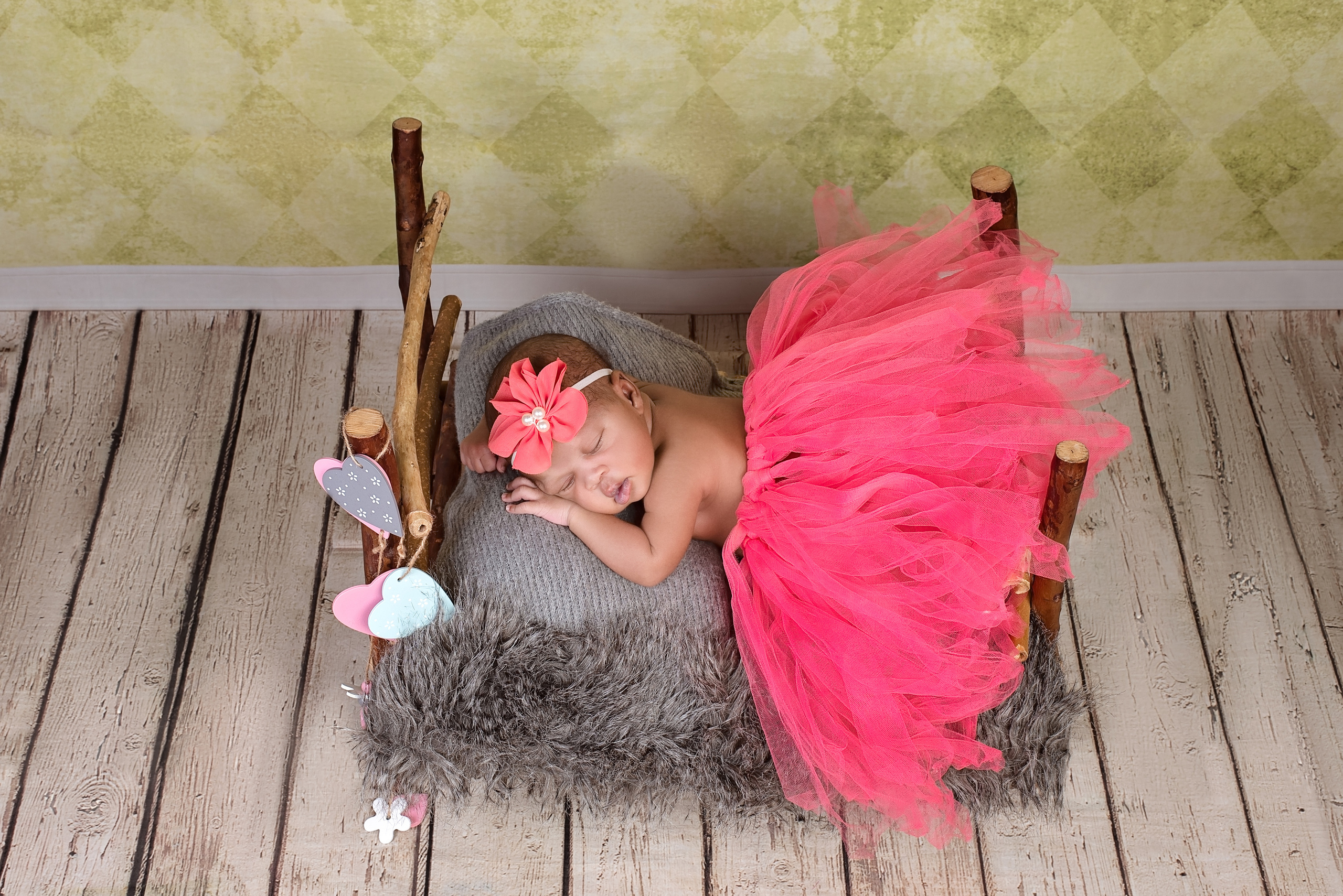 beautiful black African baby girl newborn photo shoot Nairobi Kenya 