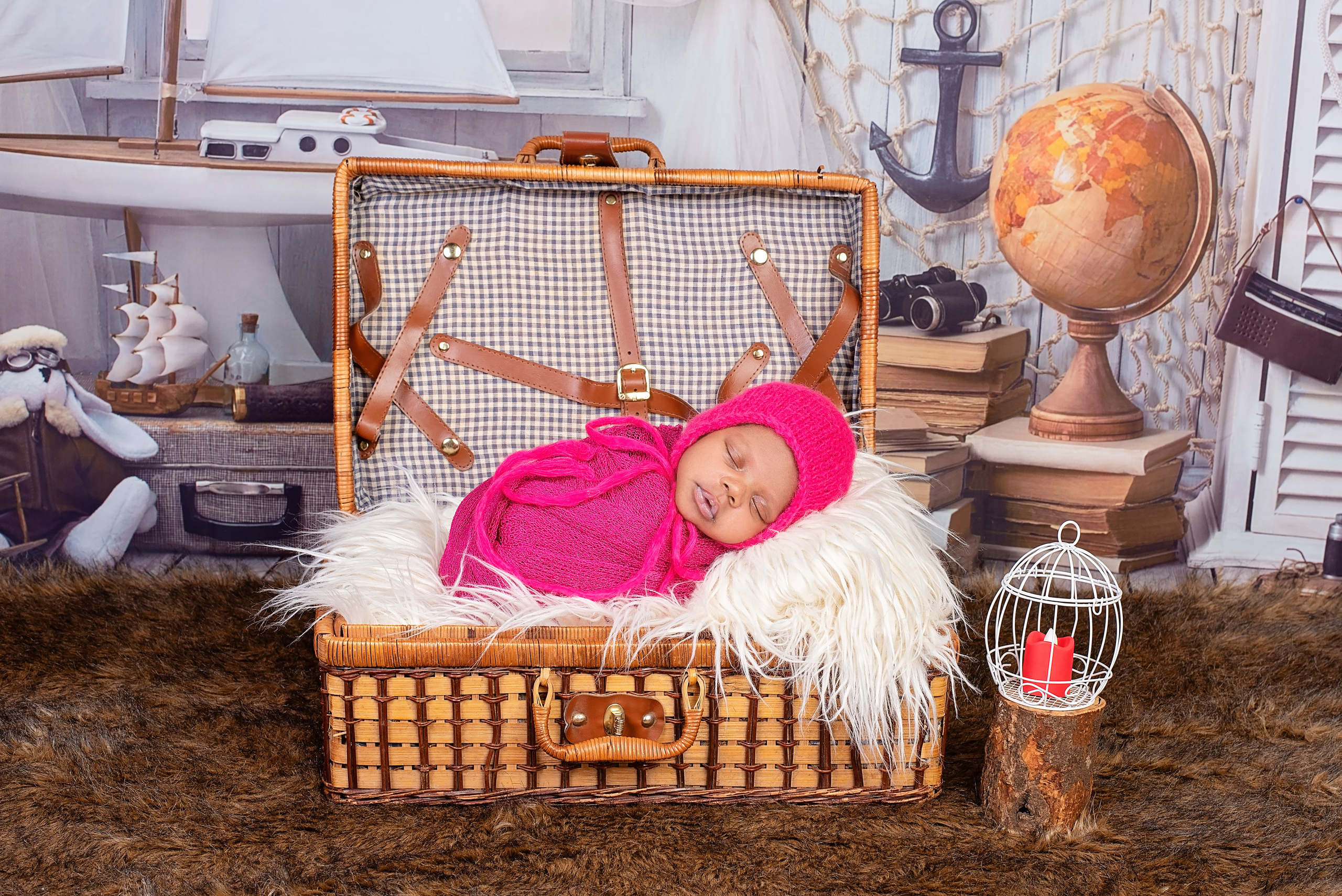 Amazing newborn photo shoot for black wrapped baby girl Nairobi Mombasa Kenya 