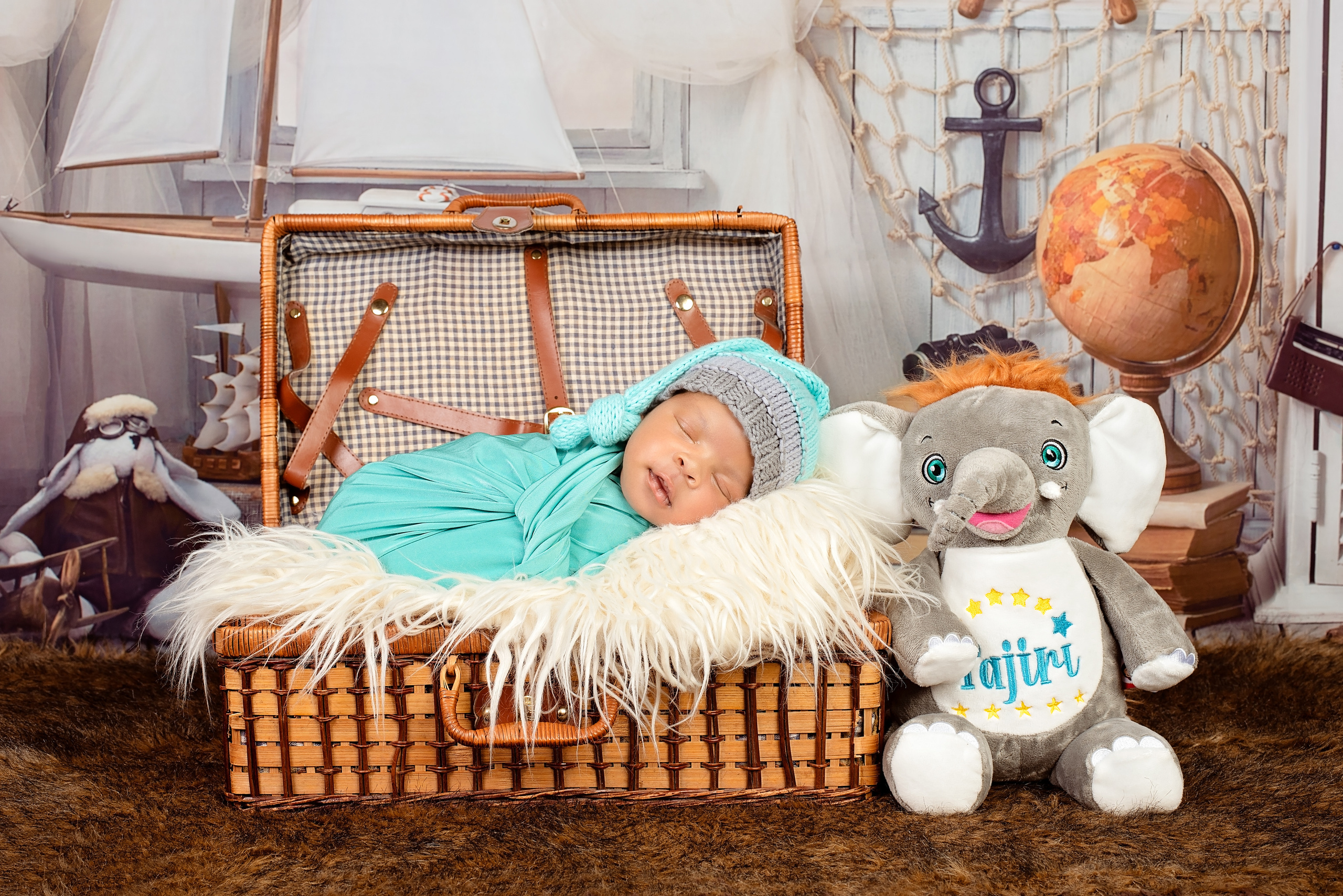 Black African baby boy newborn photo shoot Nairobi Kenya 