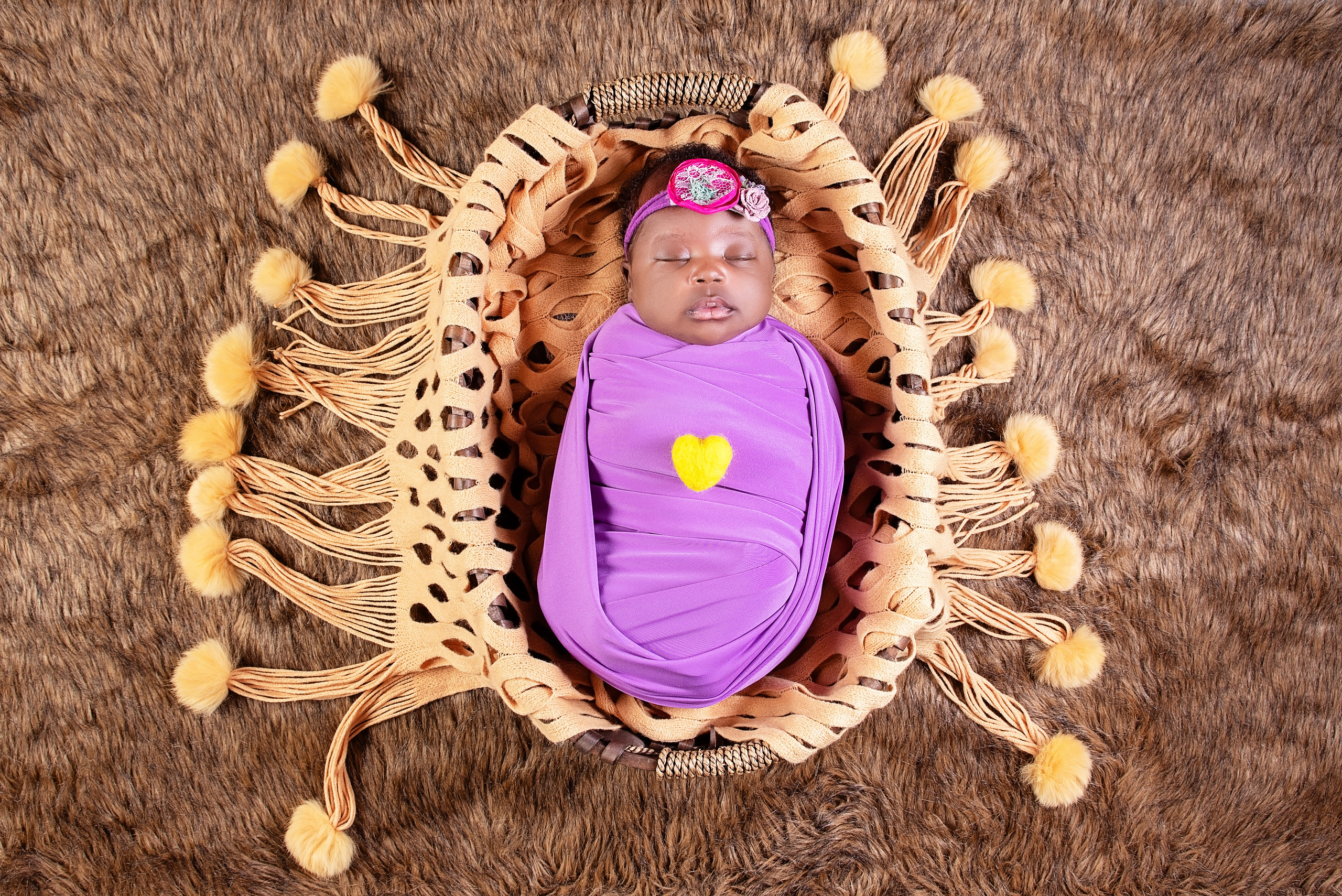 Awesome African newborn baby girl photo shoot Kisumu Kenya 