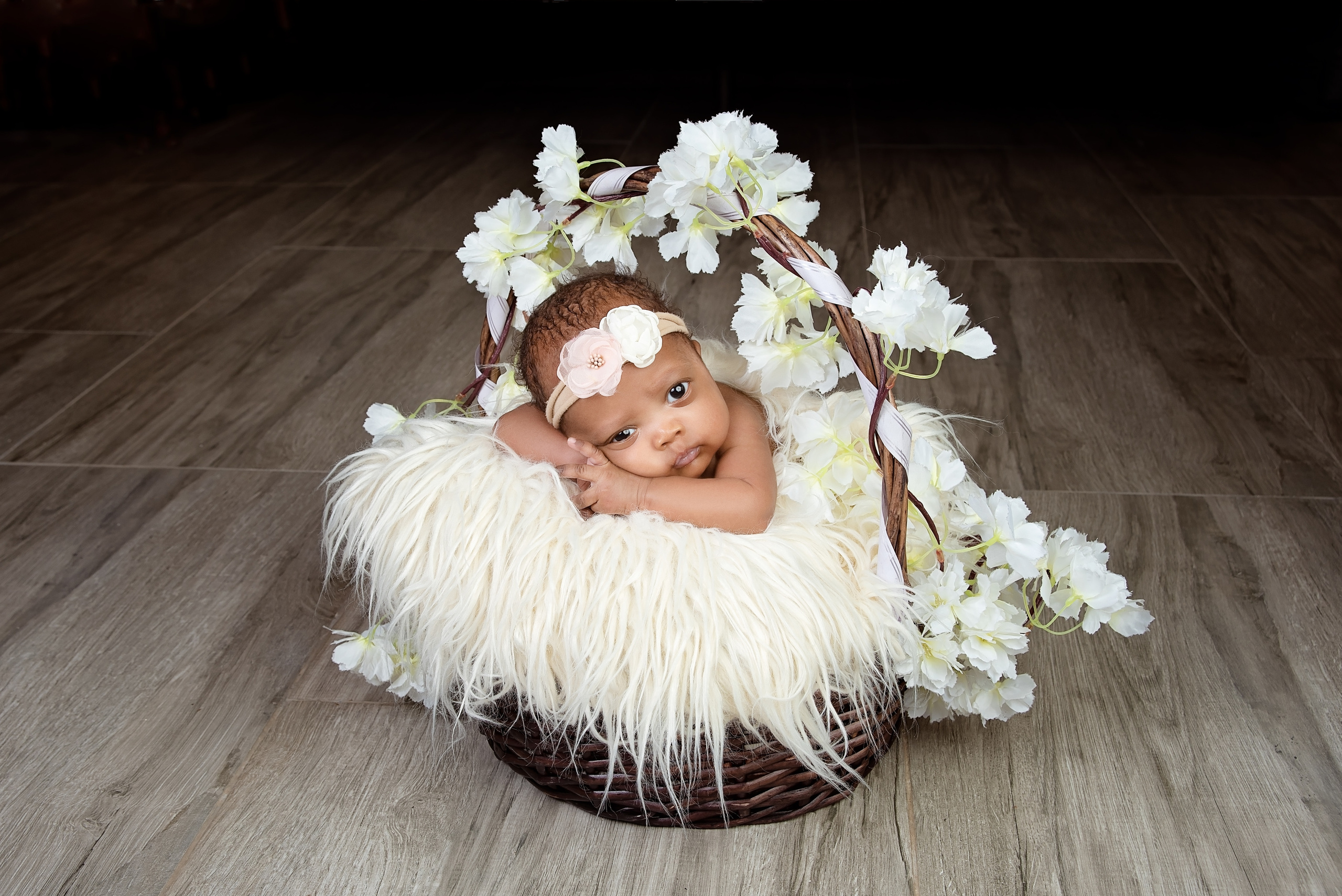 Cute black baby girl newborn photo shoot Nairobi KEnya