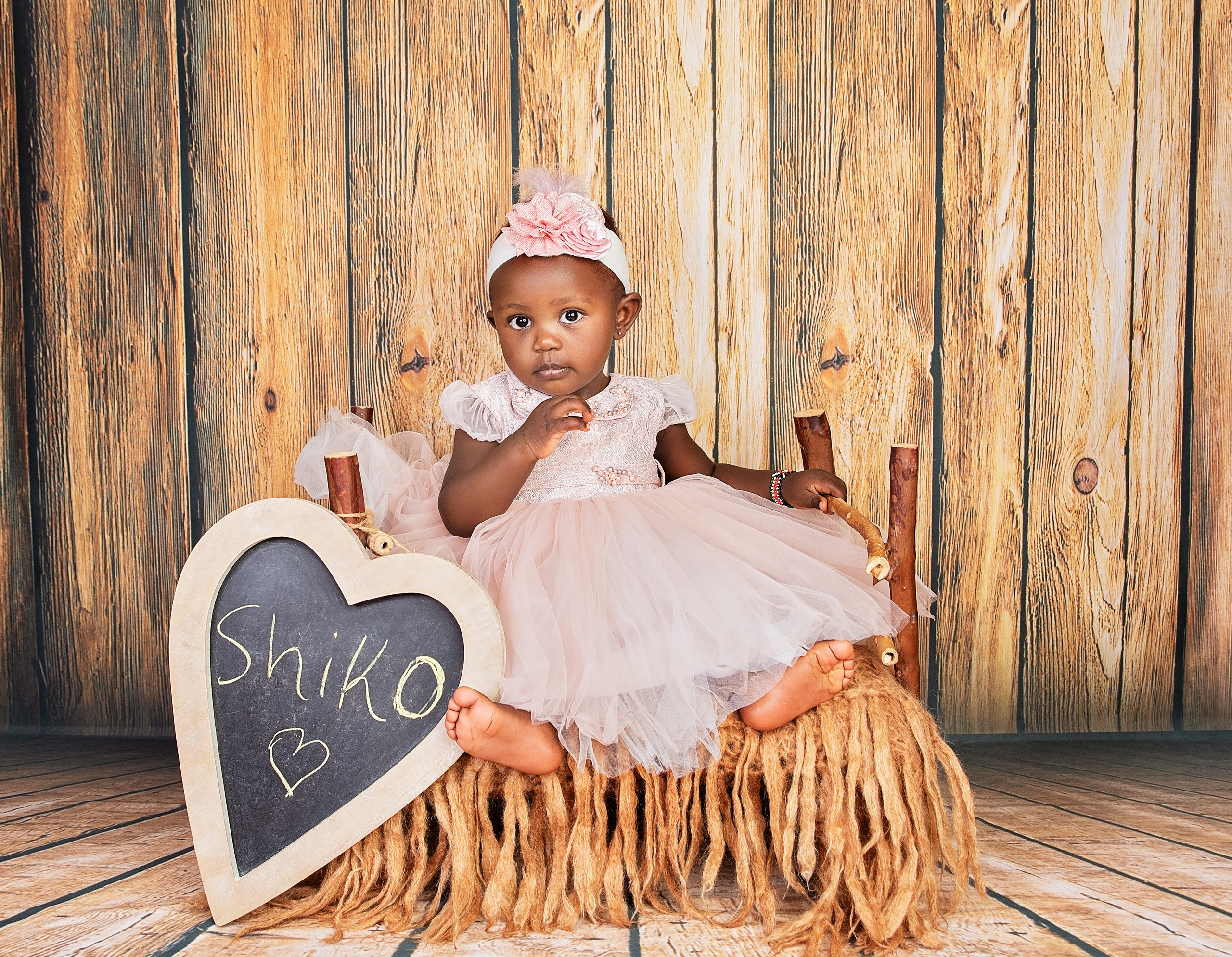 Black baby girl 1 year photo shoot Nairobi Kenya