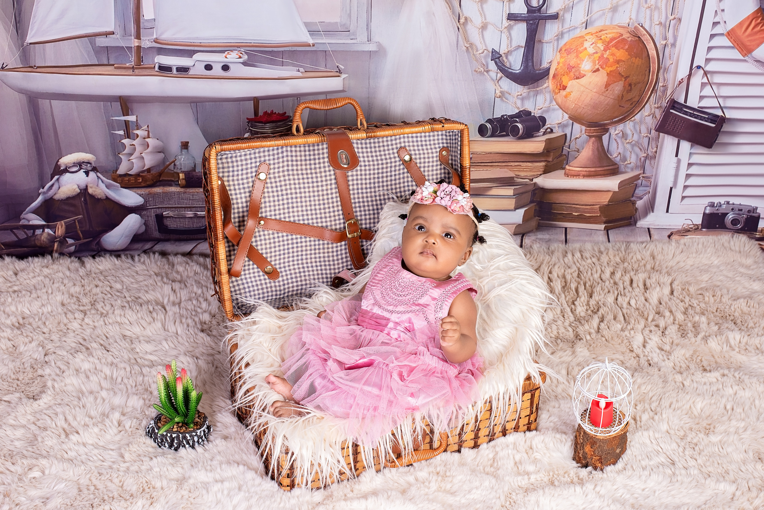 African baby girl newborn photo shoot Nairobi Kenya 