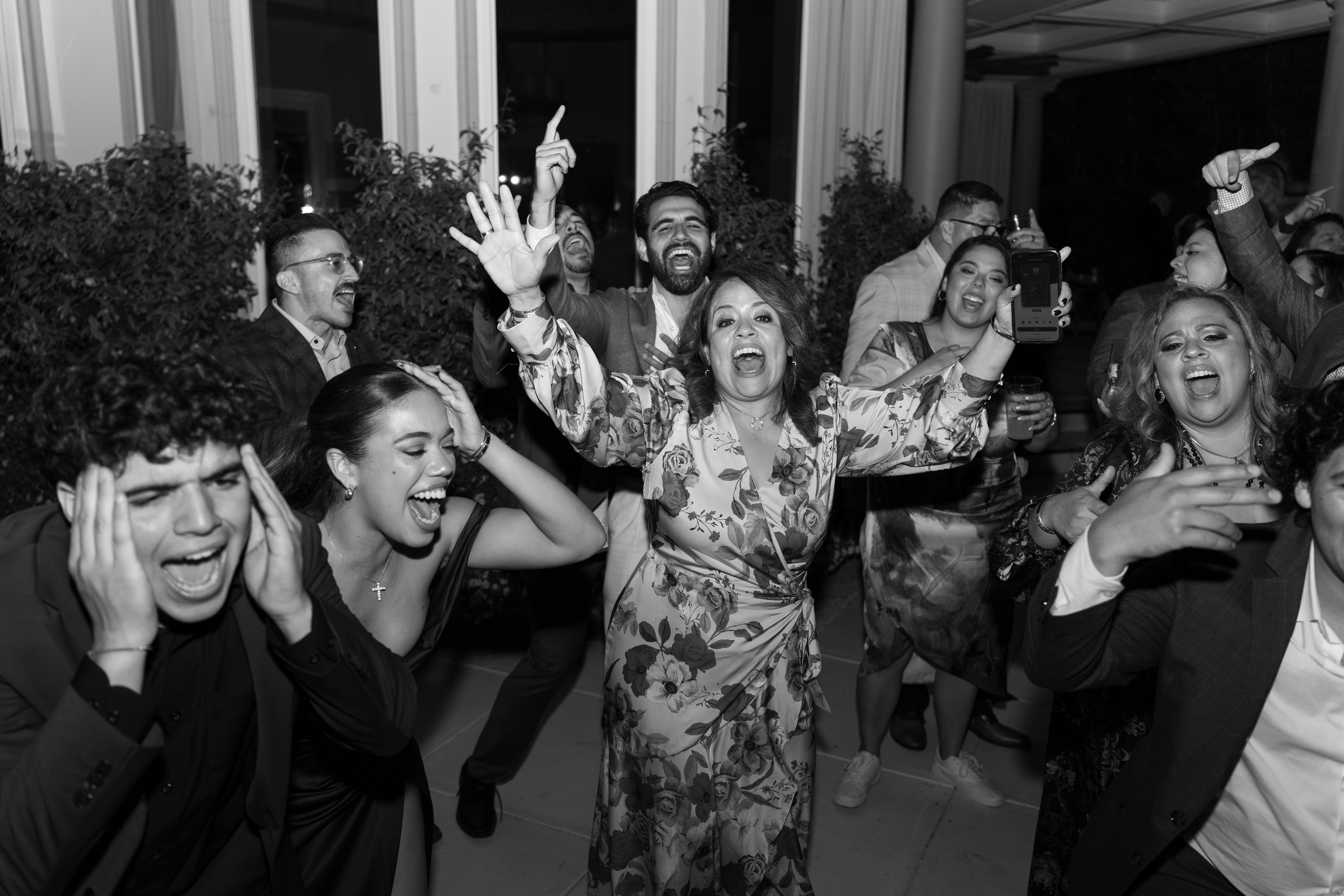 Black and white documentary photo