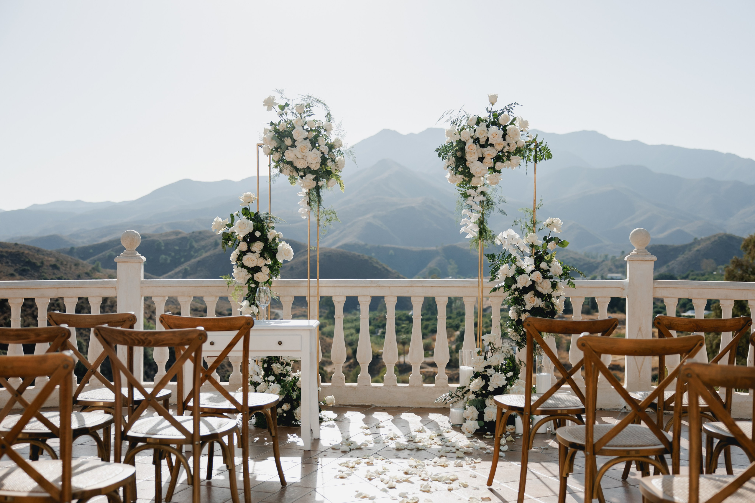 Wedding mountain ceremony 