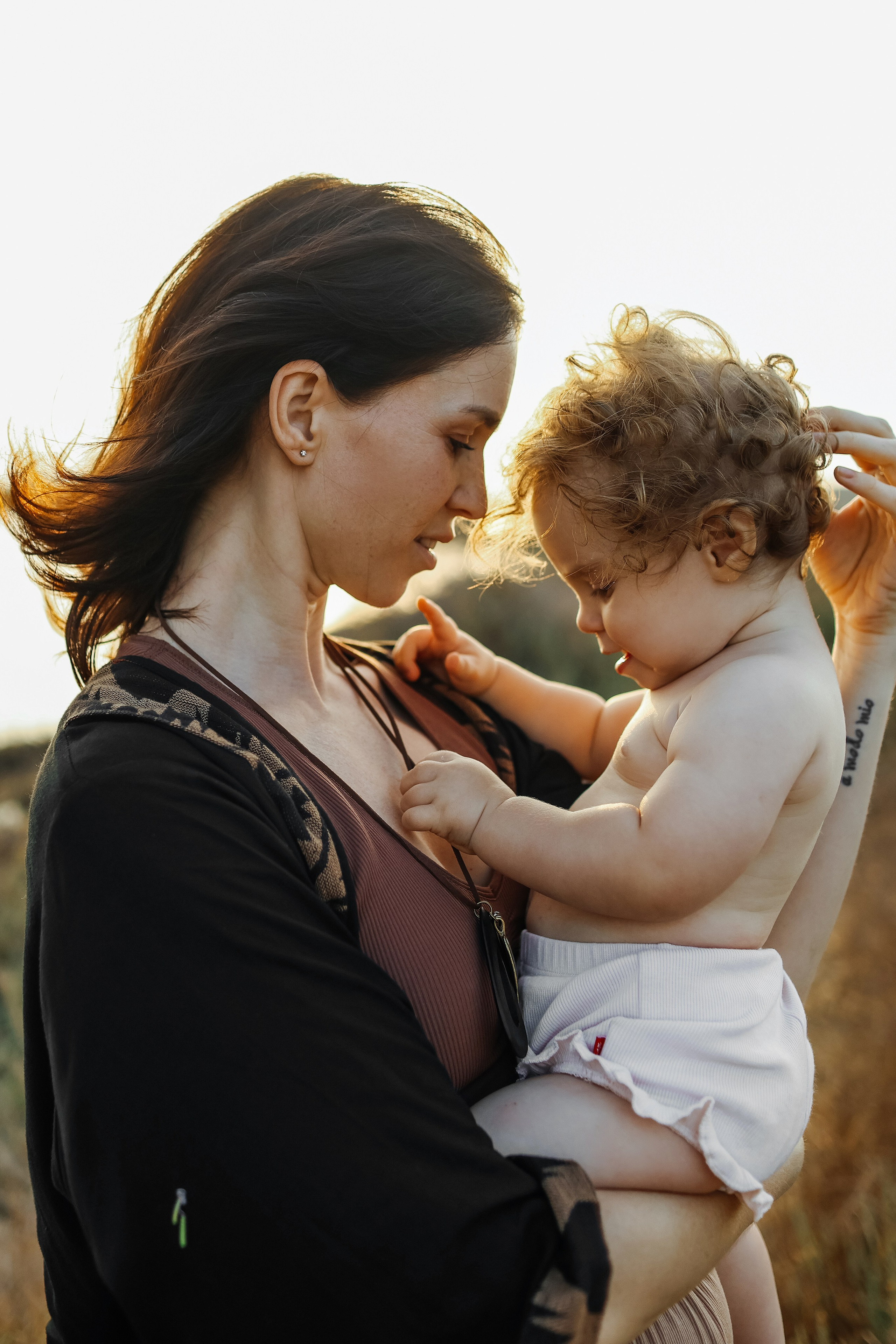 Little curls in Atlit. Family photographer in Israel