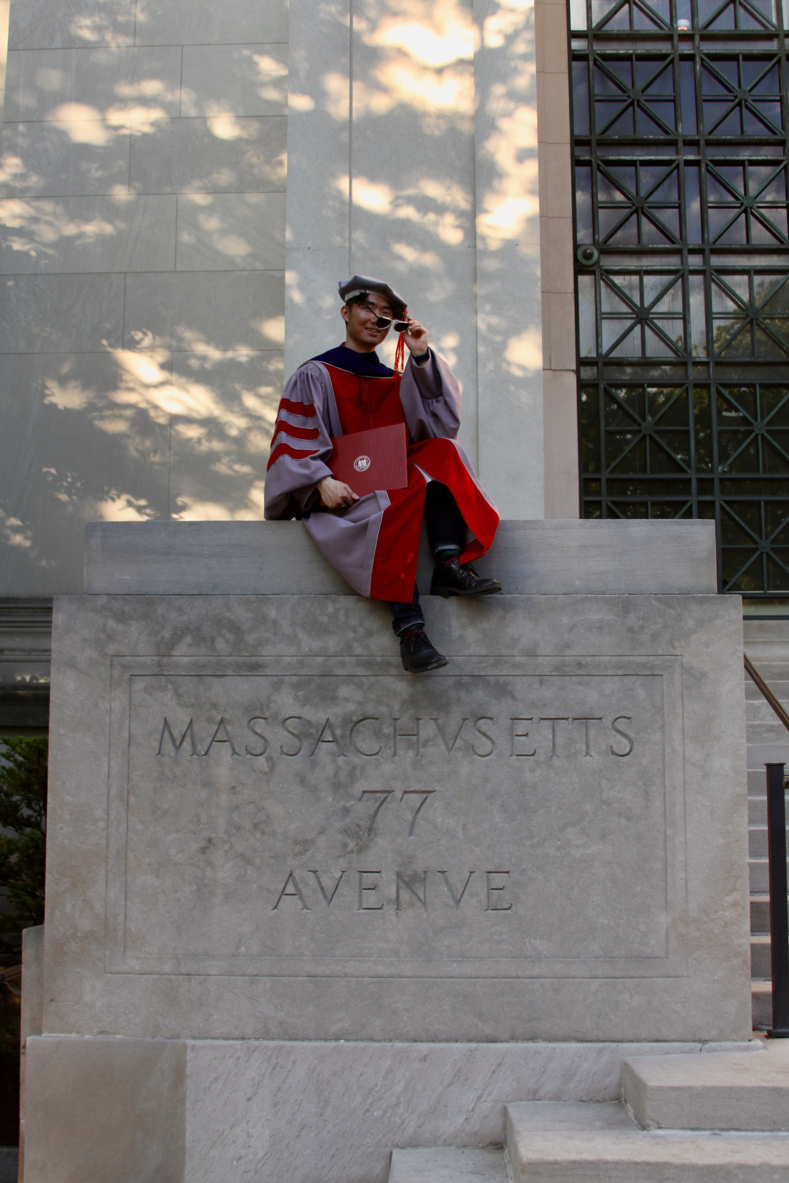 PhD graduation with Elton. Kelly Sang, graduation and portrait photographer in Boston