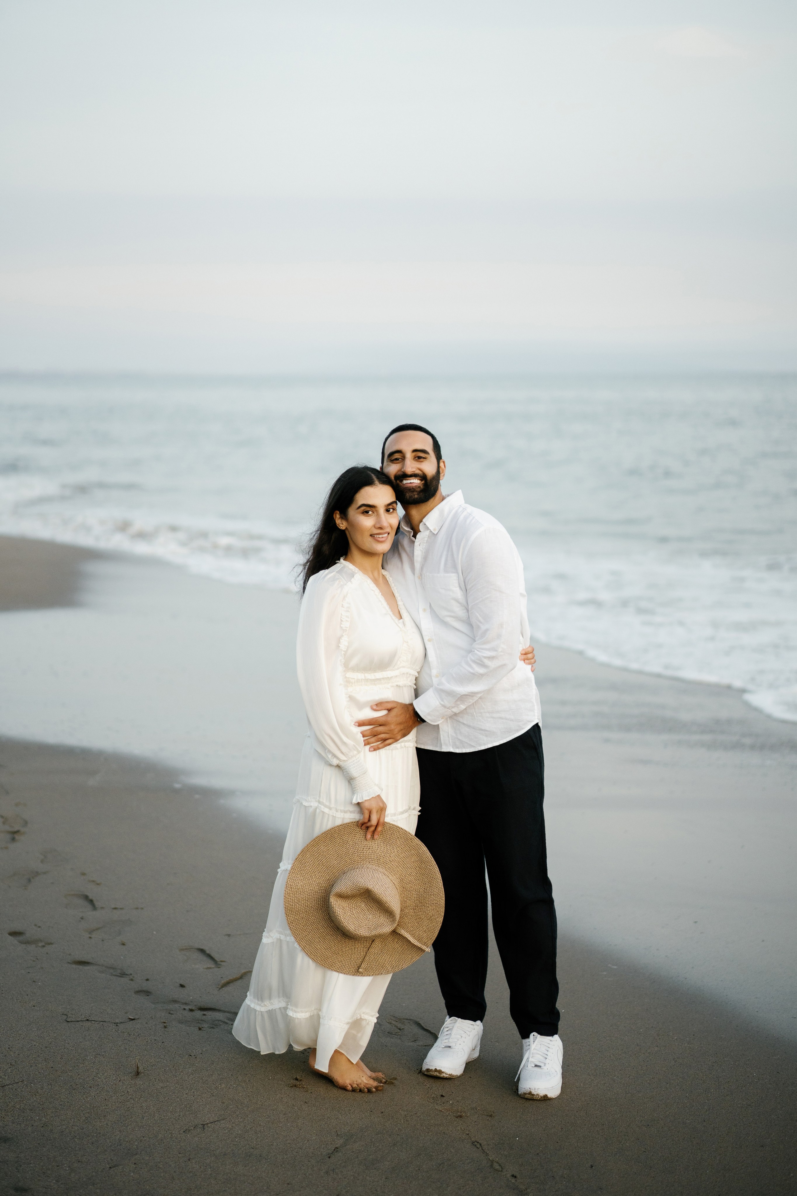 Santa Monica Sunset Engagement Photoshoot. Wedding Photography & Videography Team in California, Los Angeles, San Francisco, San Diego and Travel