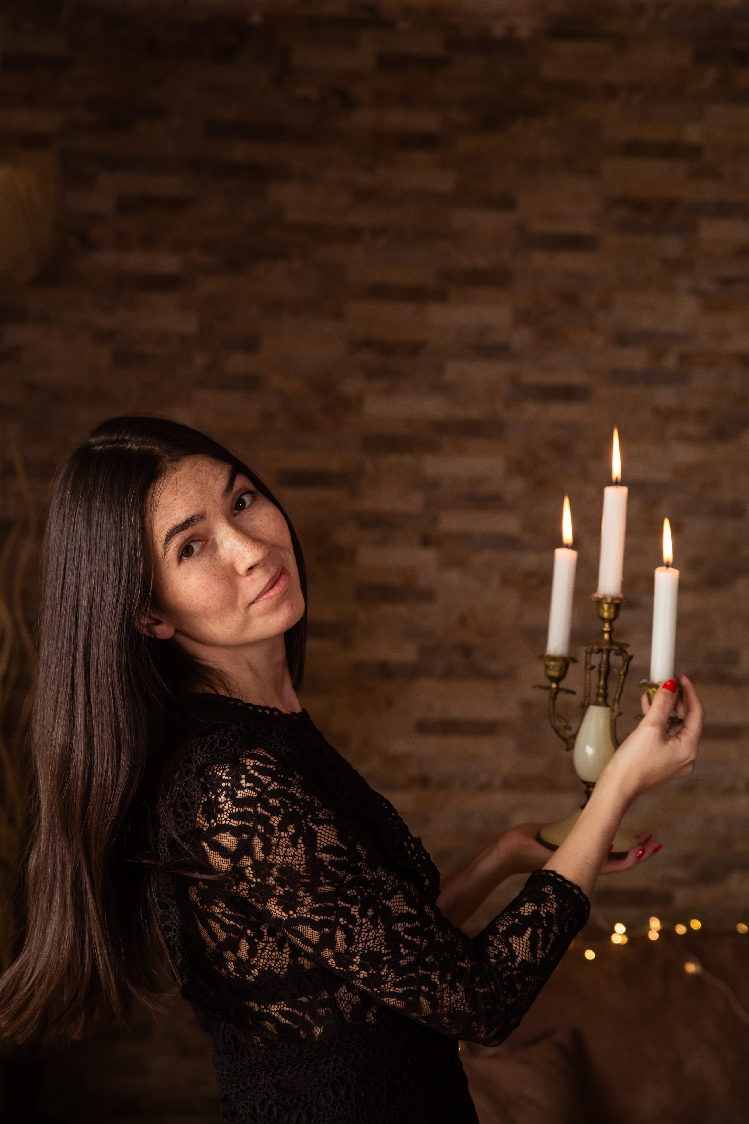 Content photo session in home studio