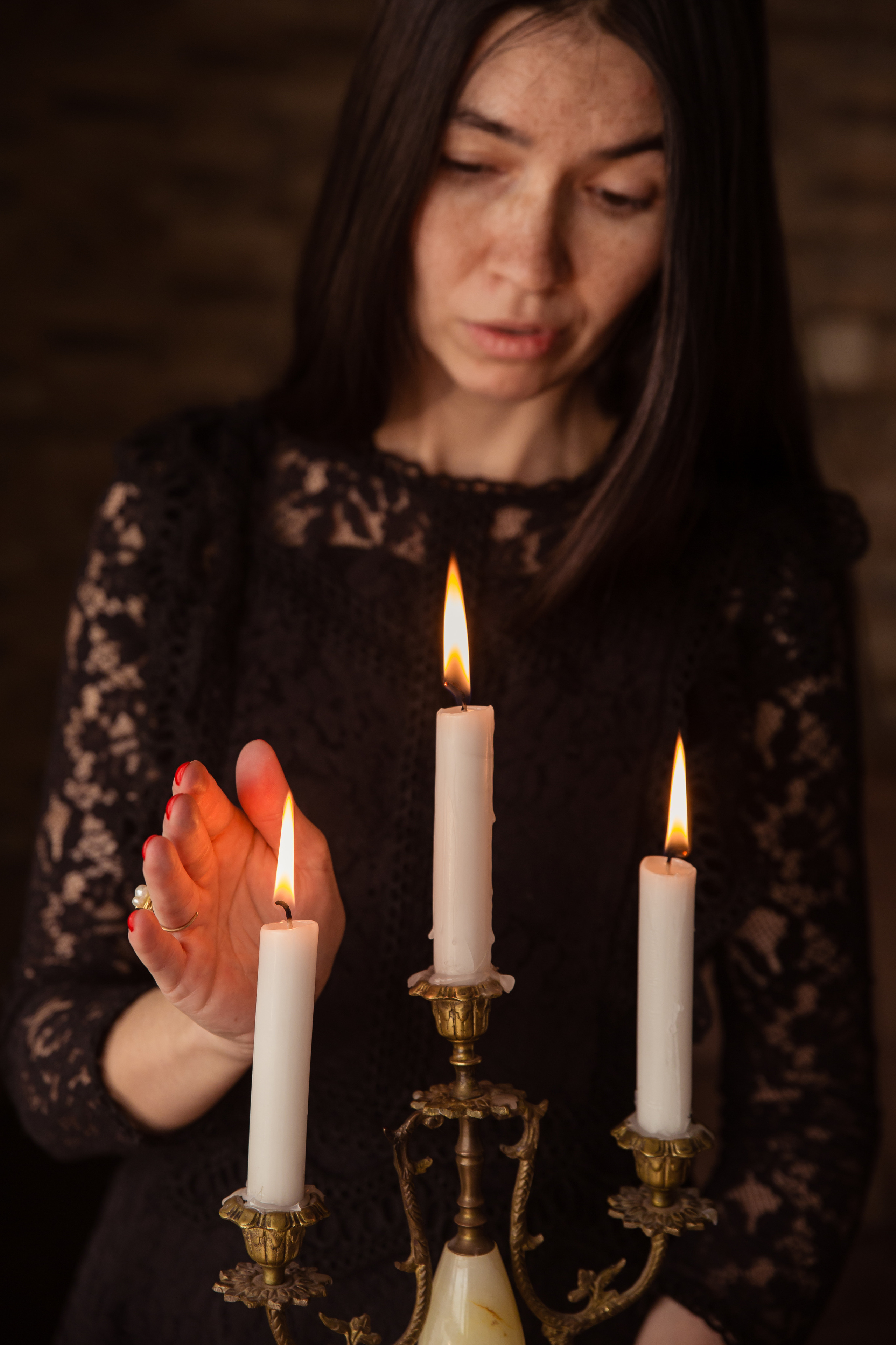 Content photo session in home studio