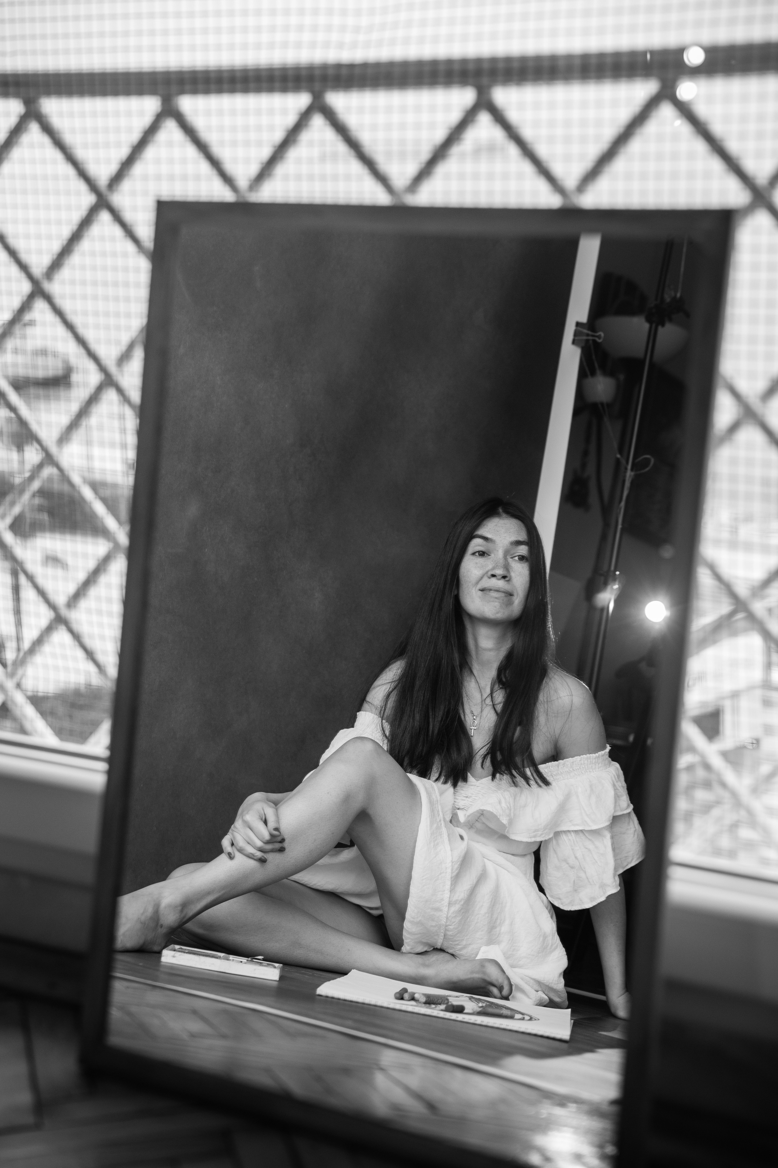 Content photo session in home studio