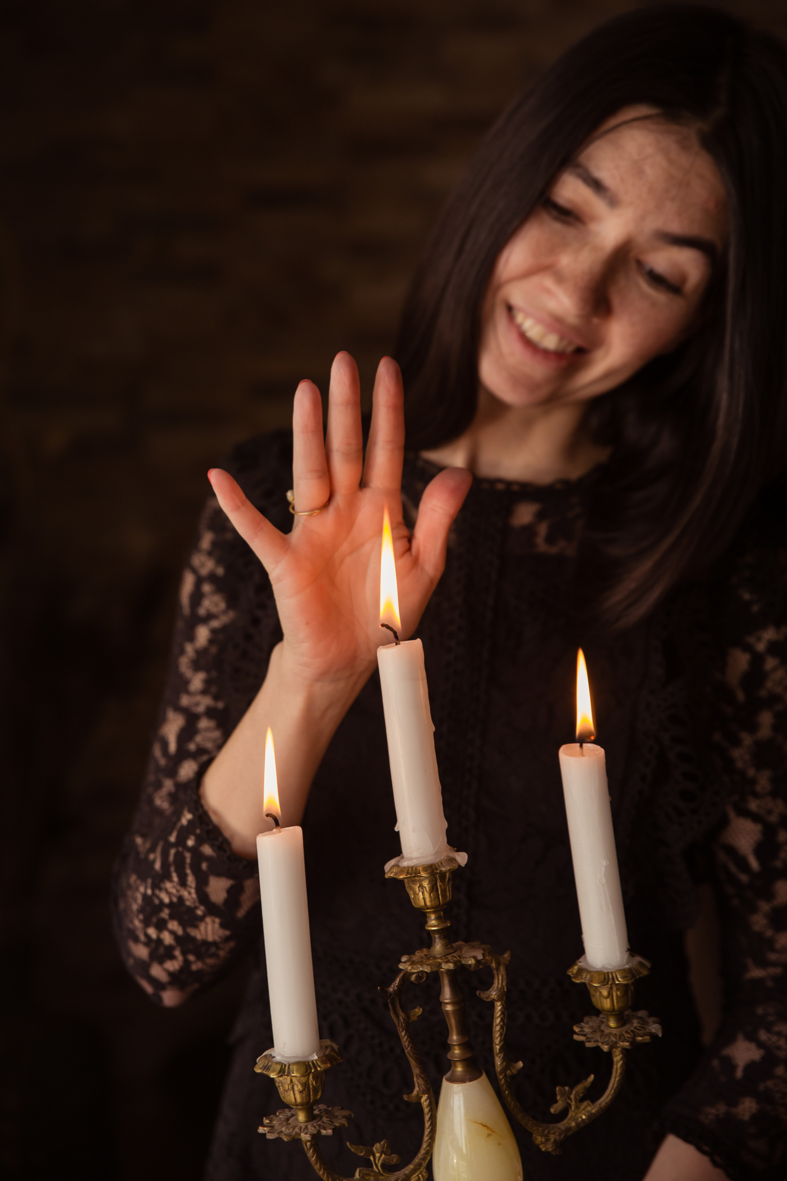 Content photo session in home studio