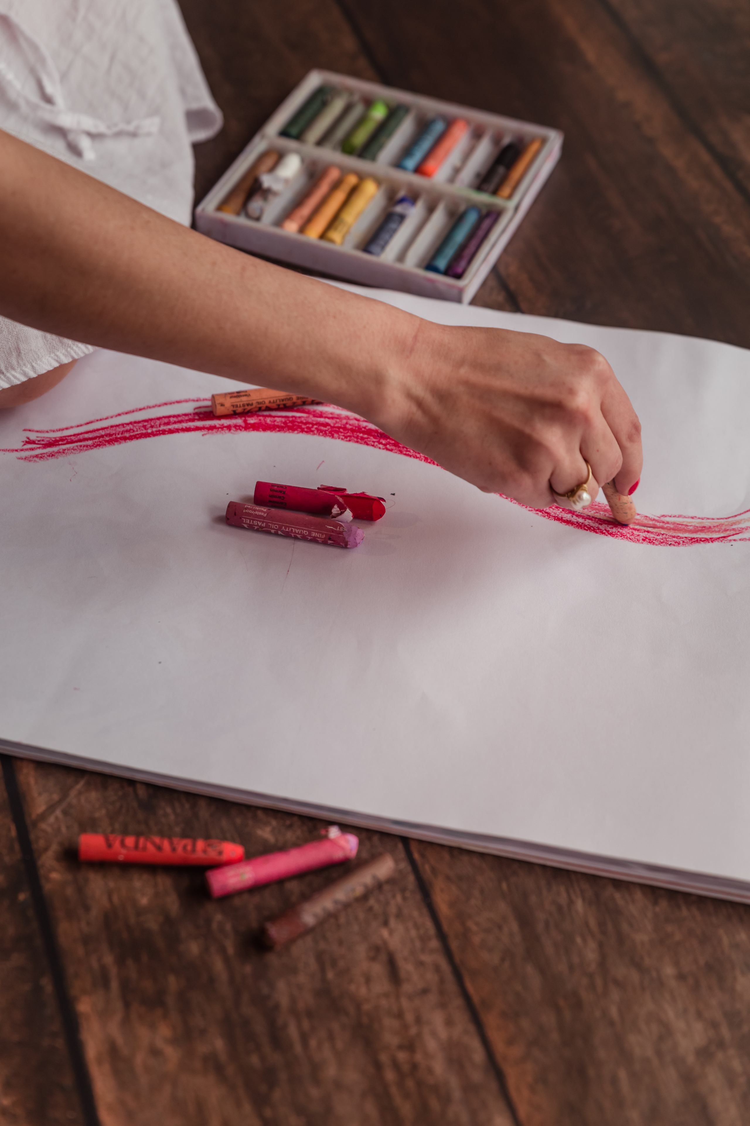 Content photo session in home studio