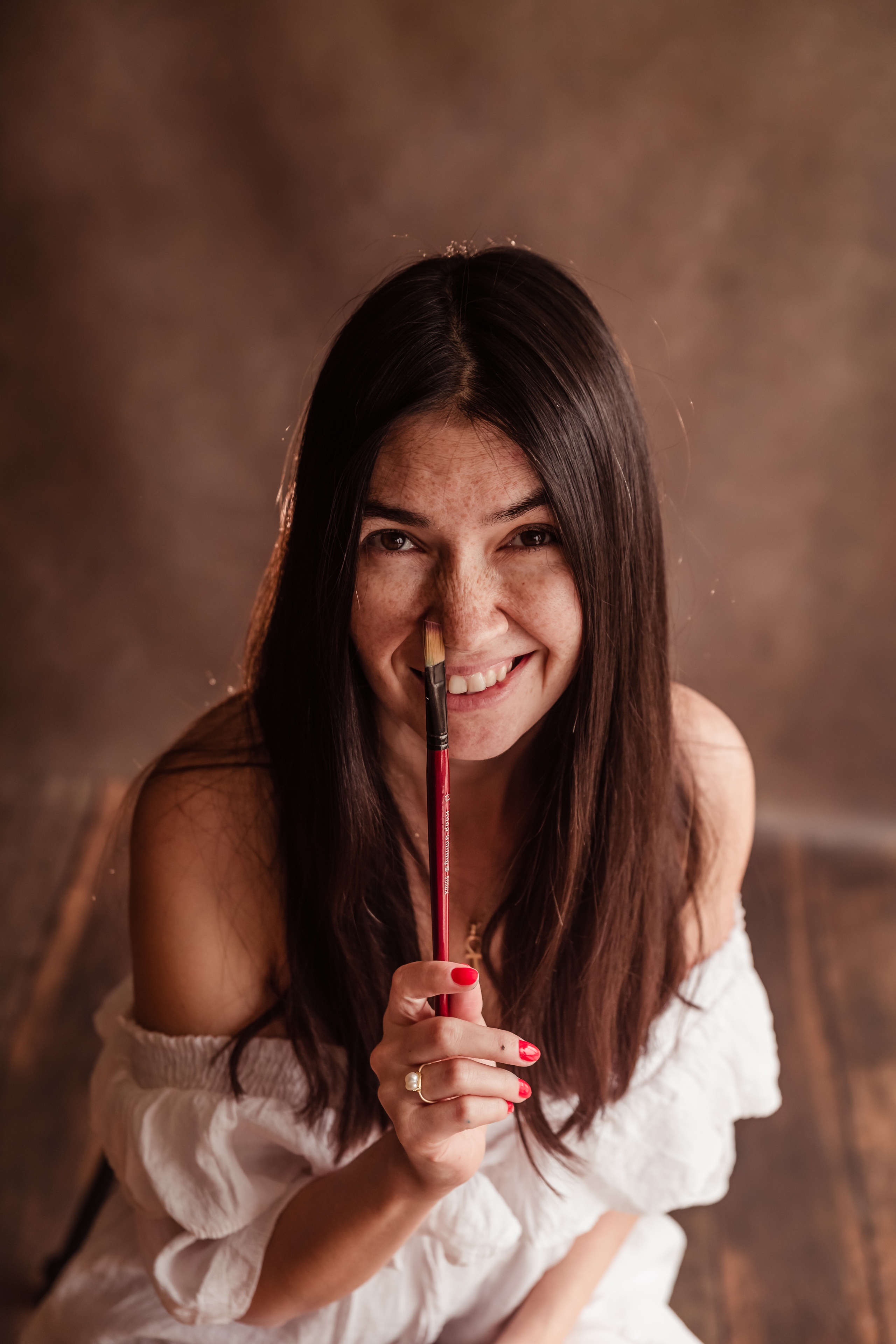 Content photo session in home studio