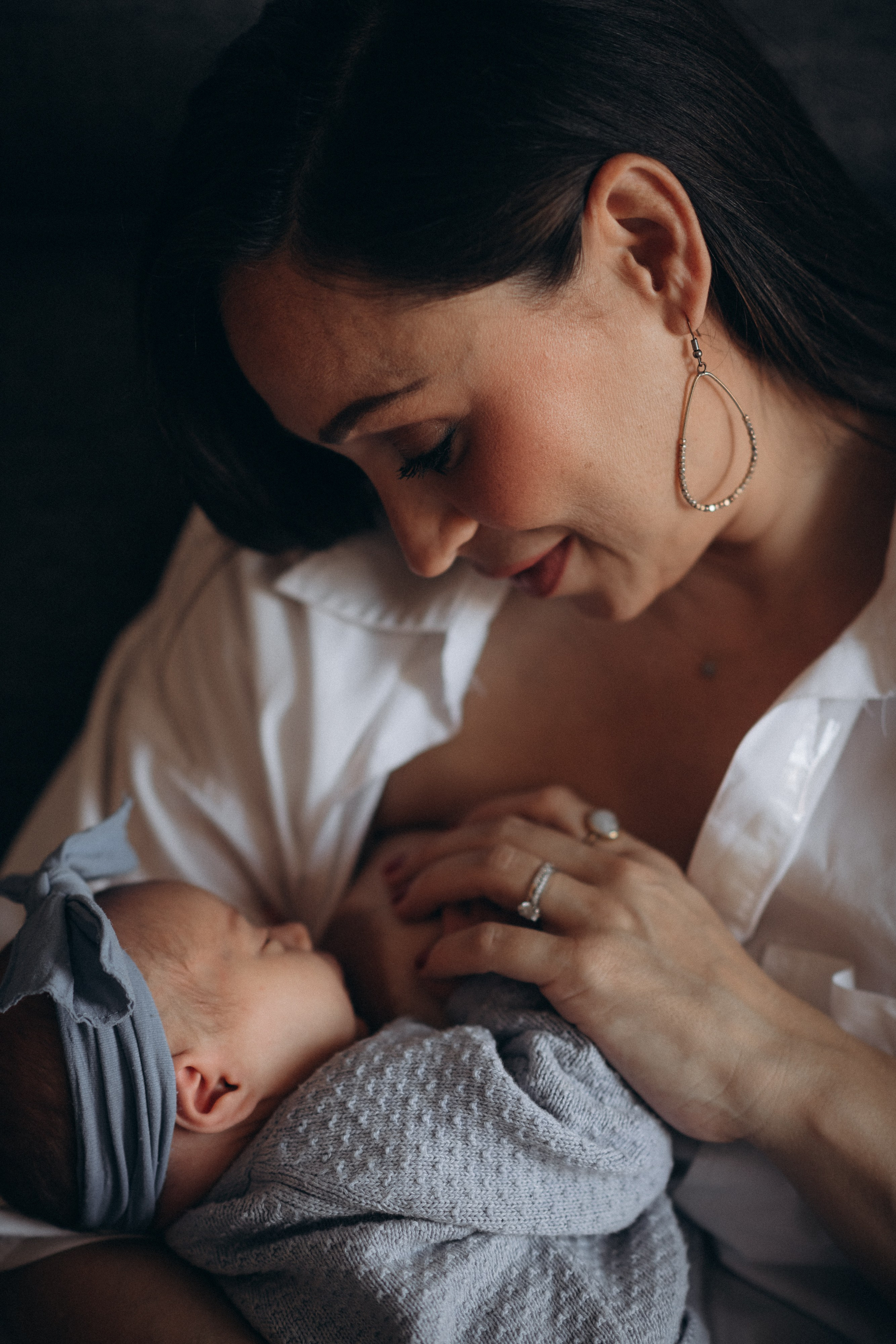 woman and her newborn baby in Dublin